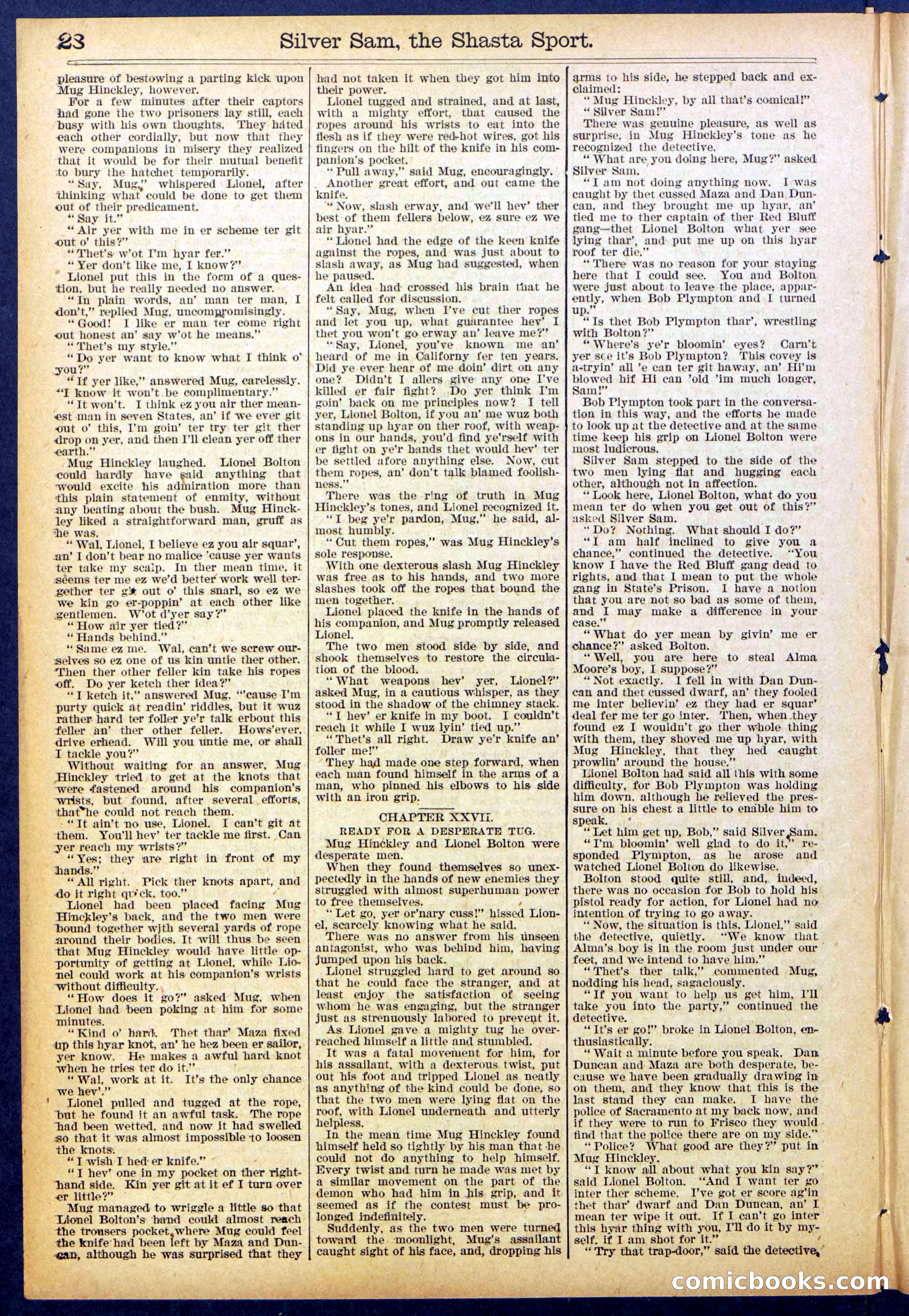 Beadle's Dime Library No. 894 — page 28 of 32