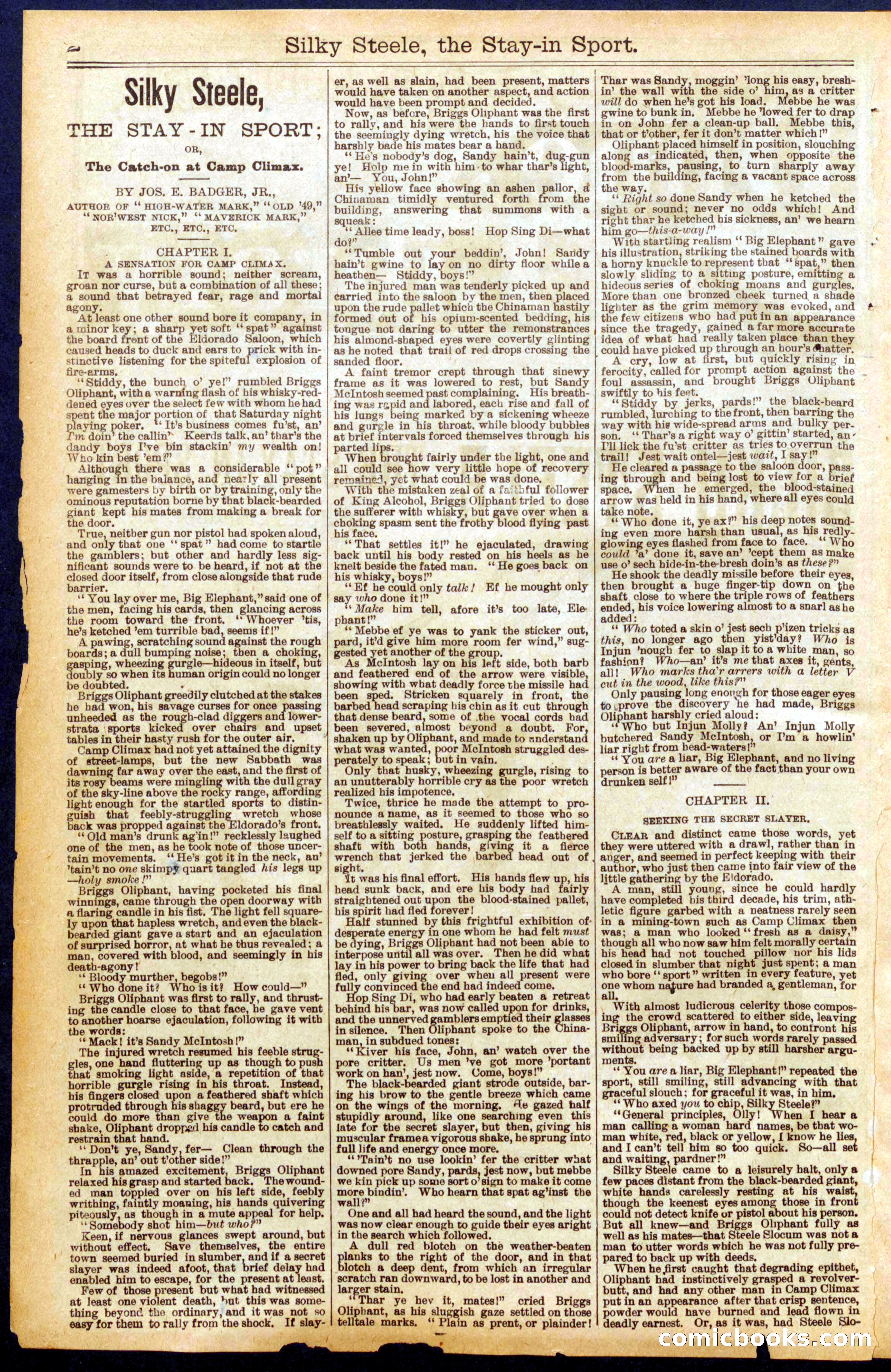 Beadle's Dime Library No. 898 — page 2 of 32
