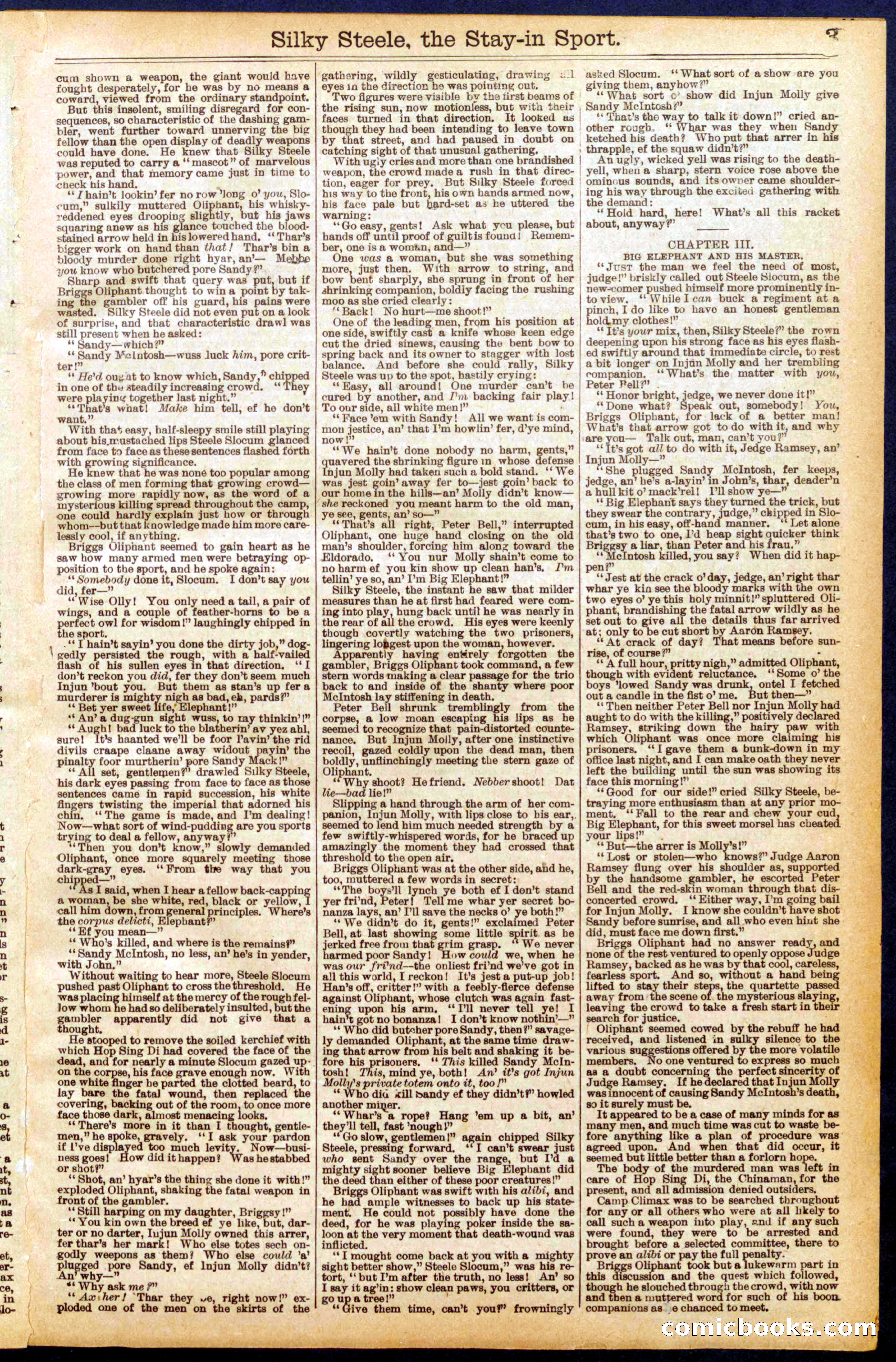 Beadle's Dime Library No. 898 — page 3 of 32