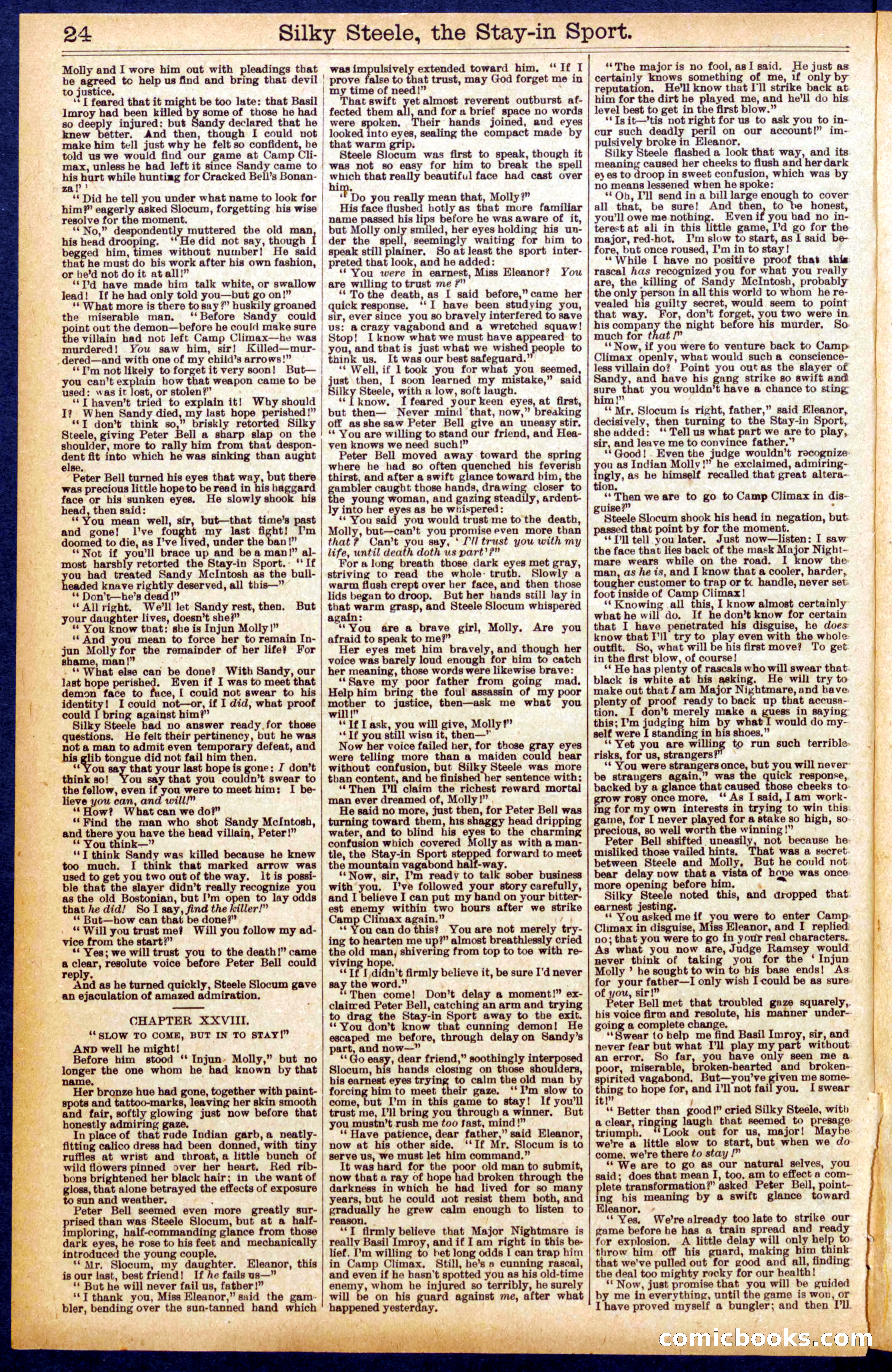 Beadle's Dime Library No. 898 — page 24 of 32