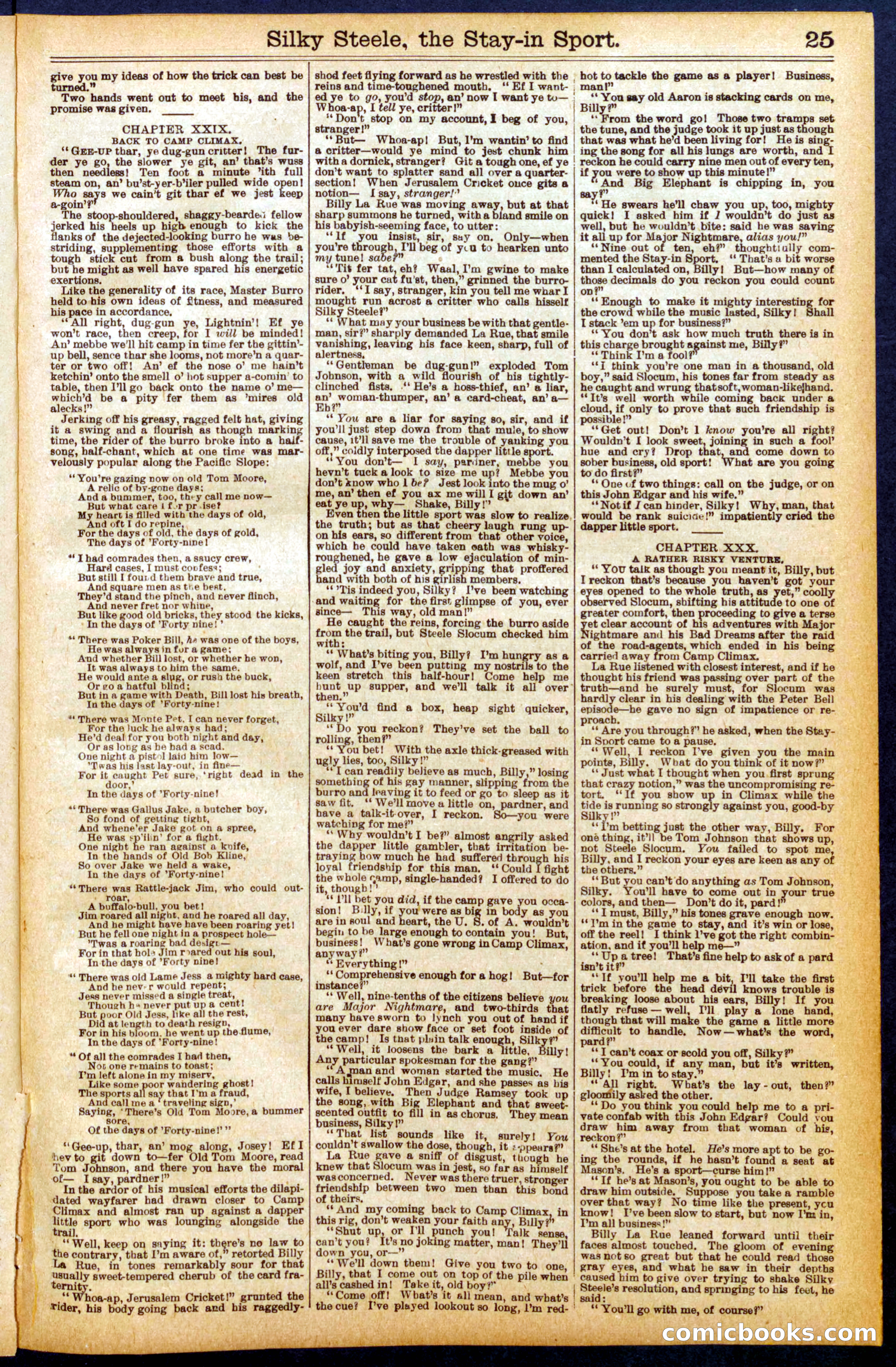 Beadle's Dime Library No. 898 — page 25 of 32