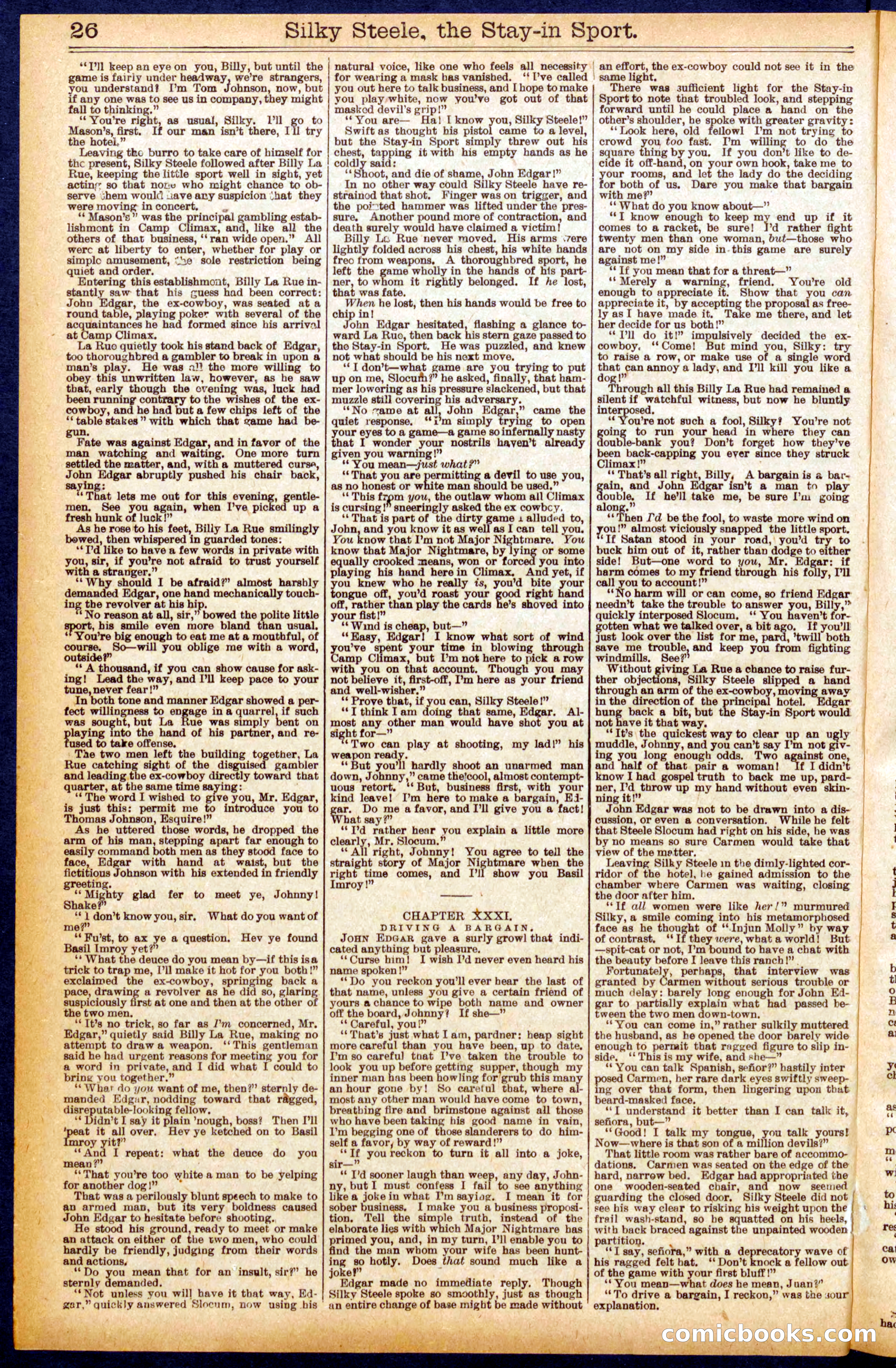 Beadle's Dime Library No. 898 — page 26 of 32