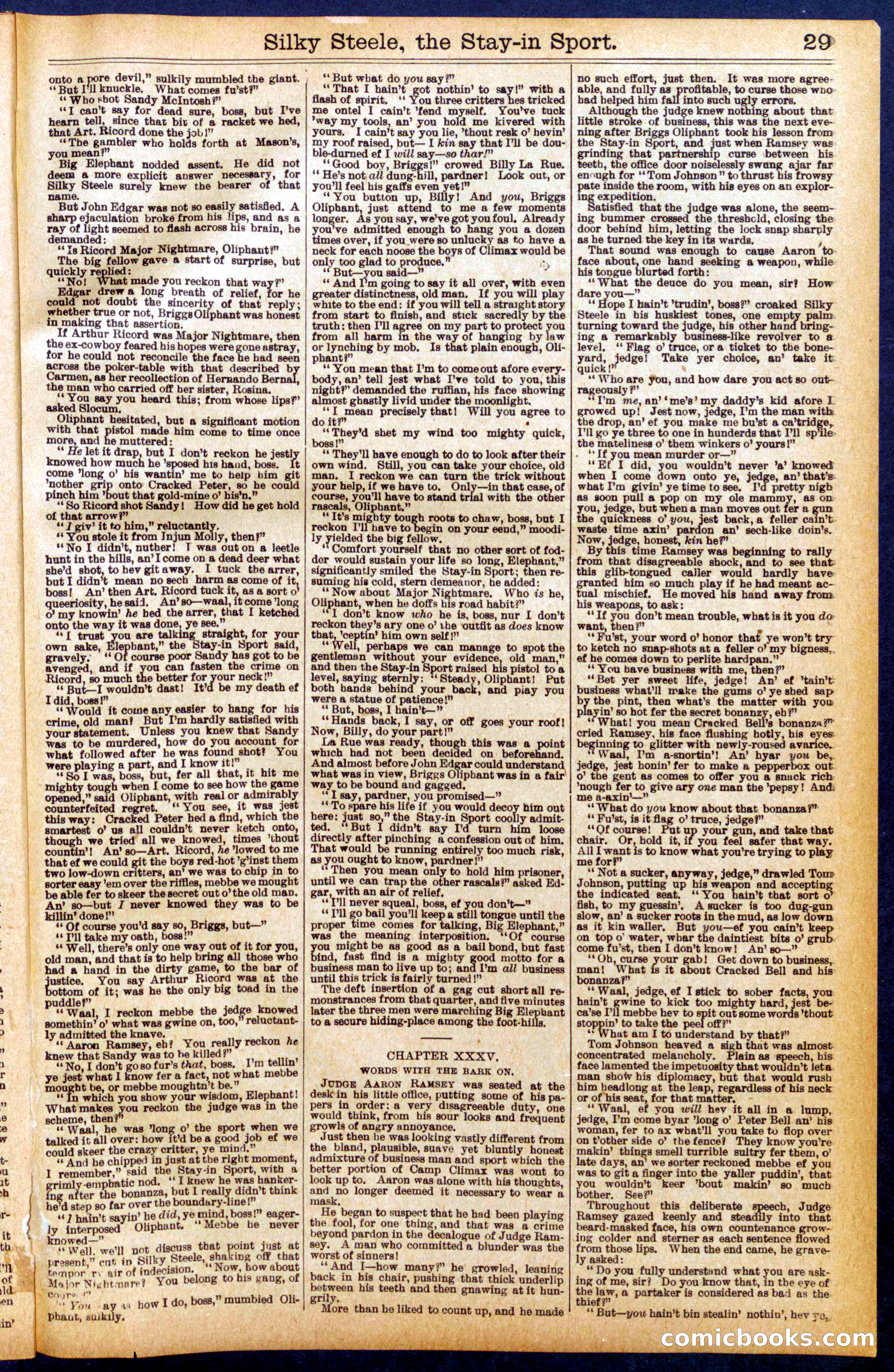 Beadle's Dime Library No. 898 — page 29 of 32