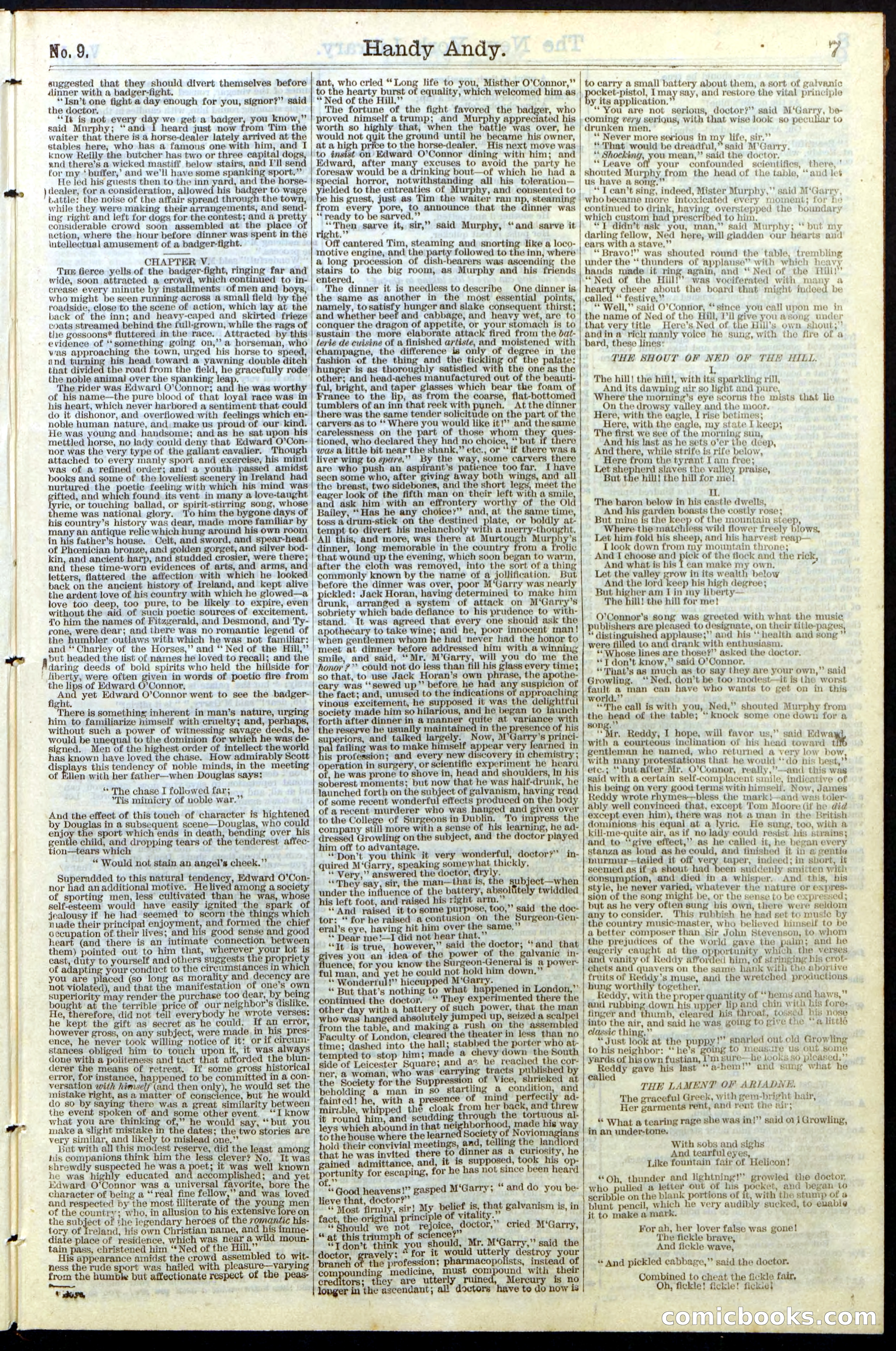 Beadle's Dime Library No. 9 — page 7 of 56
