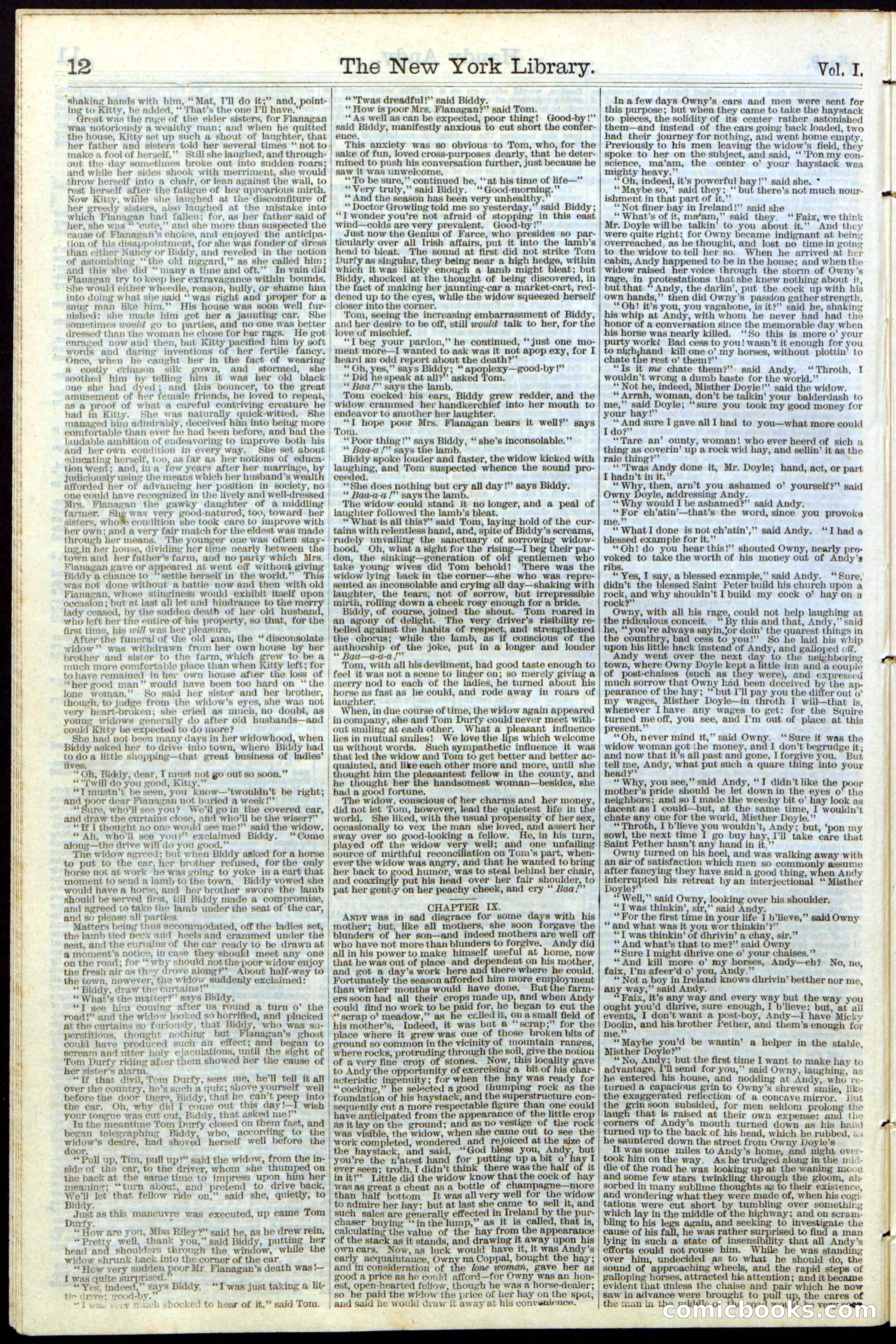 Beadle's Dime Library No. 9 — page 12 of 56