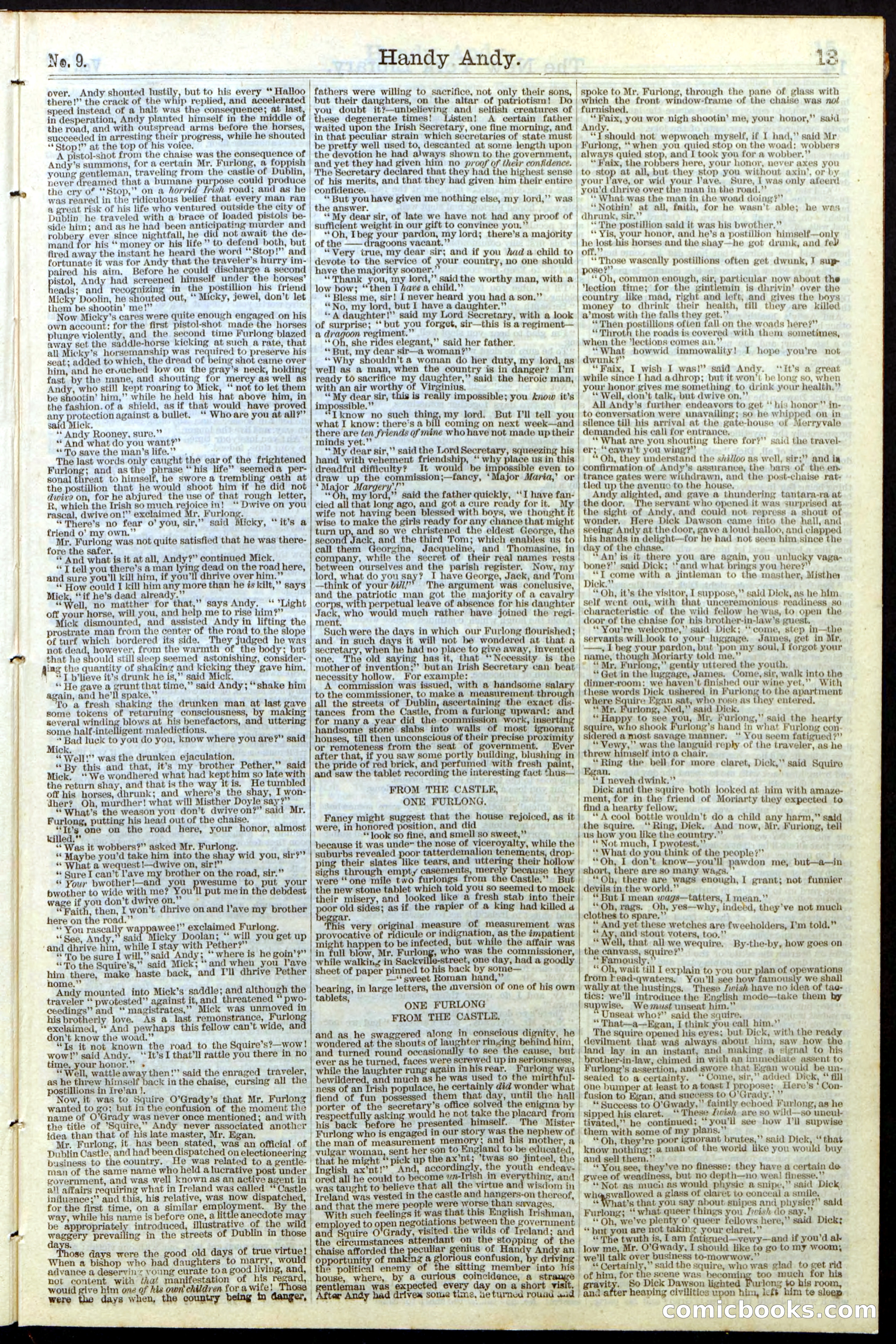 Beadle's Dime Library No. 9 — page 13 of 56