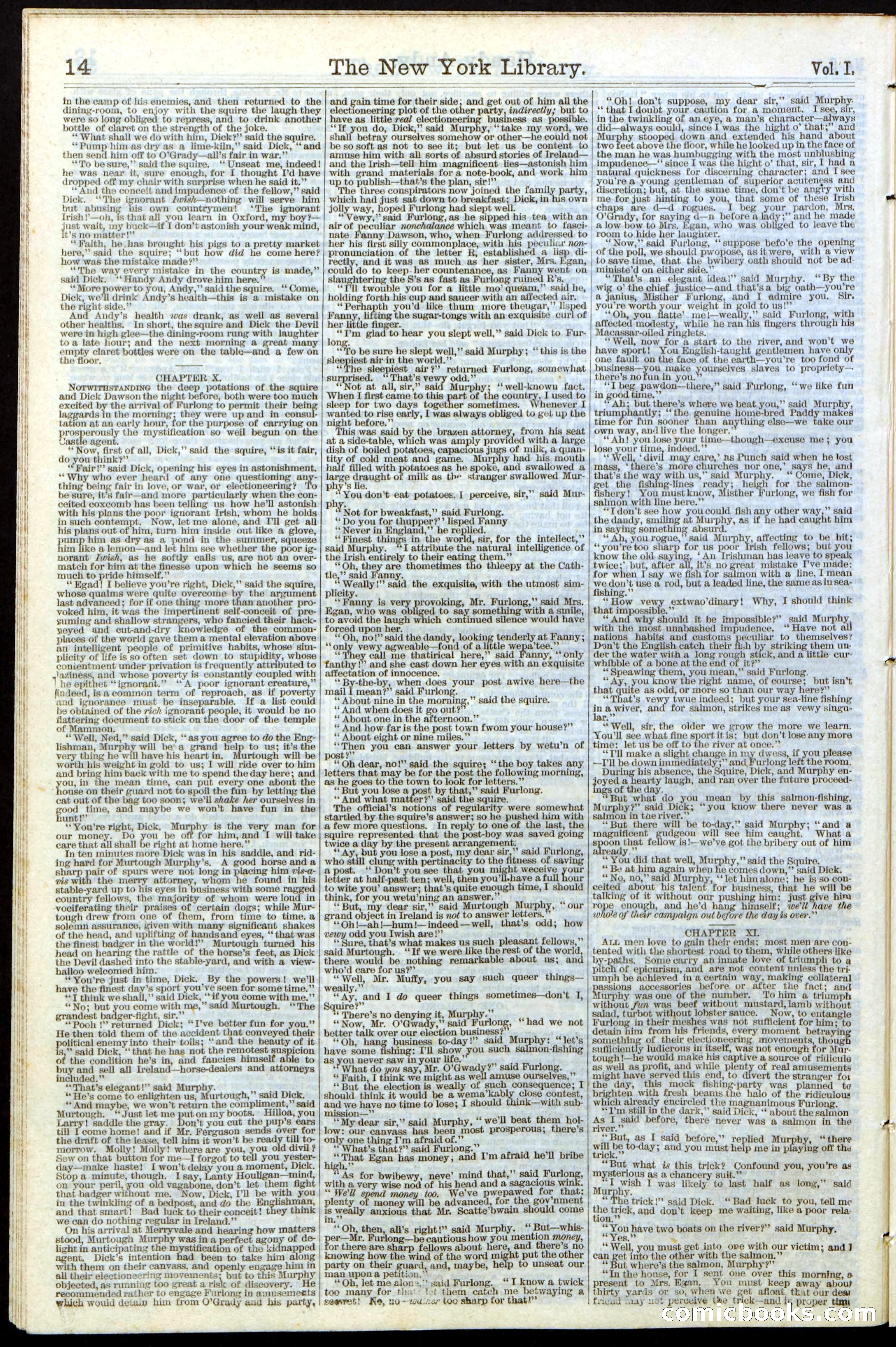 Beadle's Dime Library No. 9 — page 14 of 56