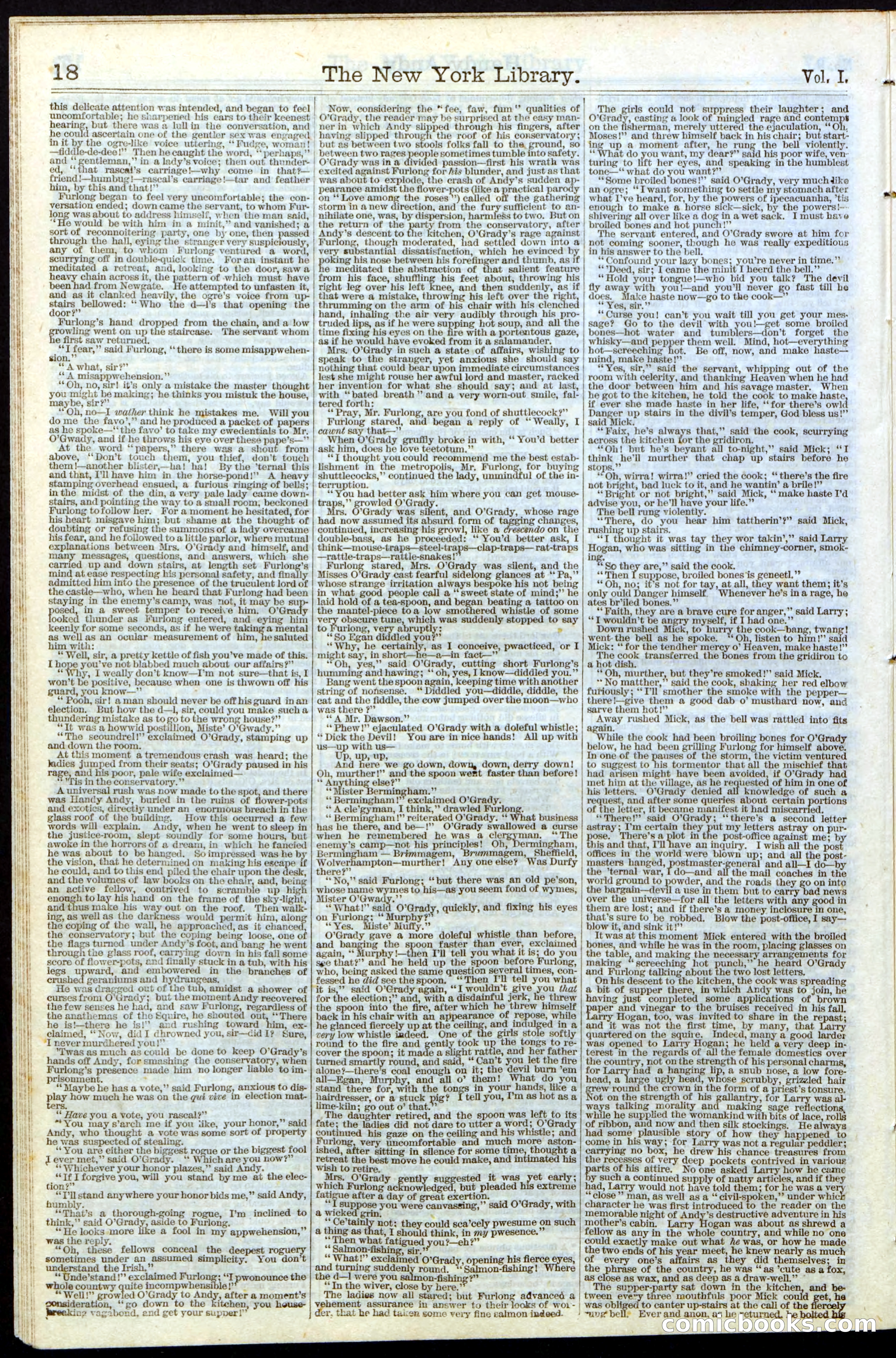 Beadle's Dime Library No. 9 — page 18 of 56