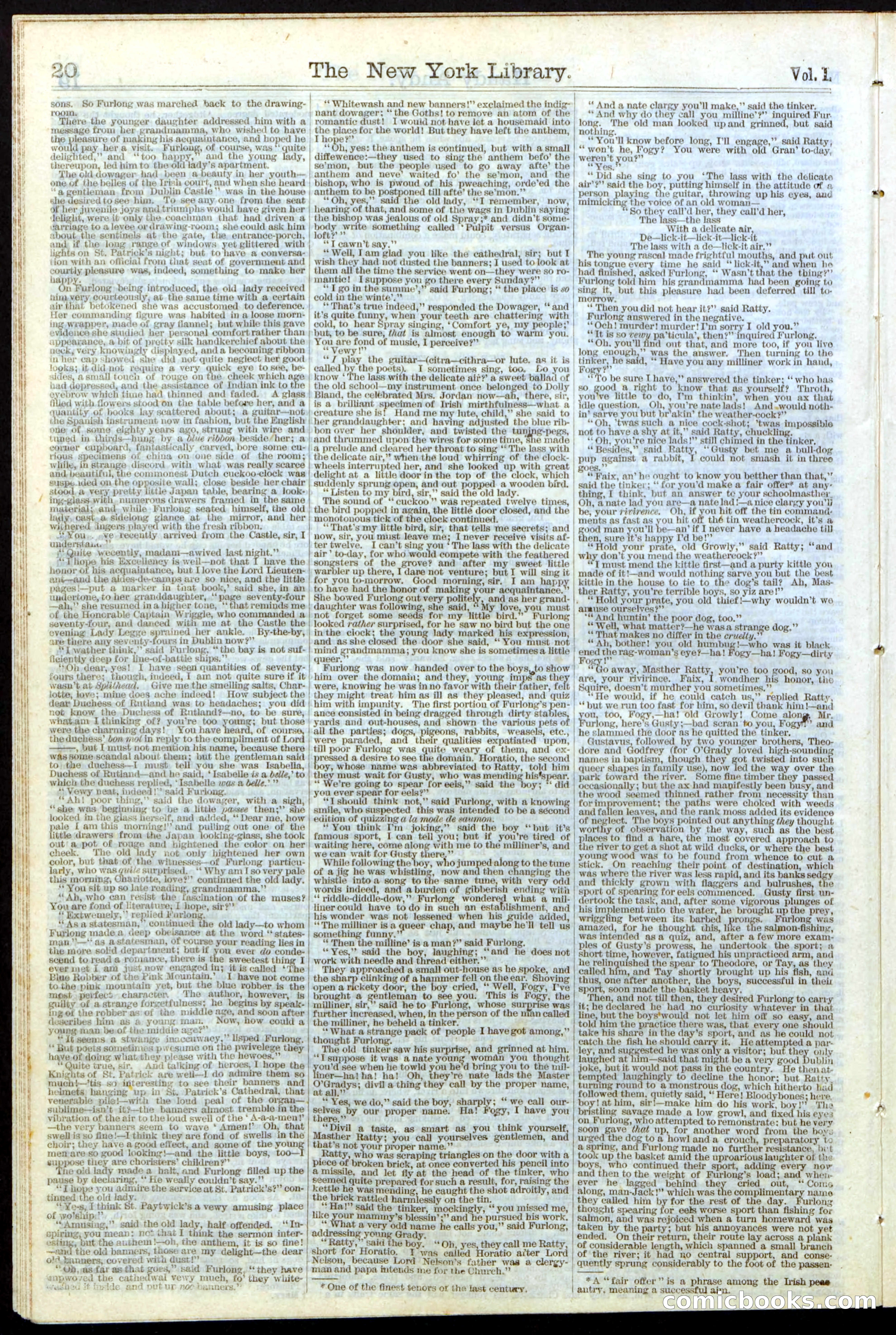 Beadle's Dime Library No. 9 — page 20 of 56