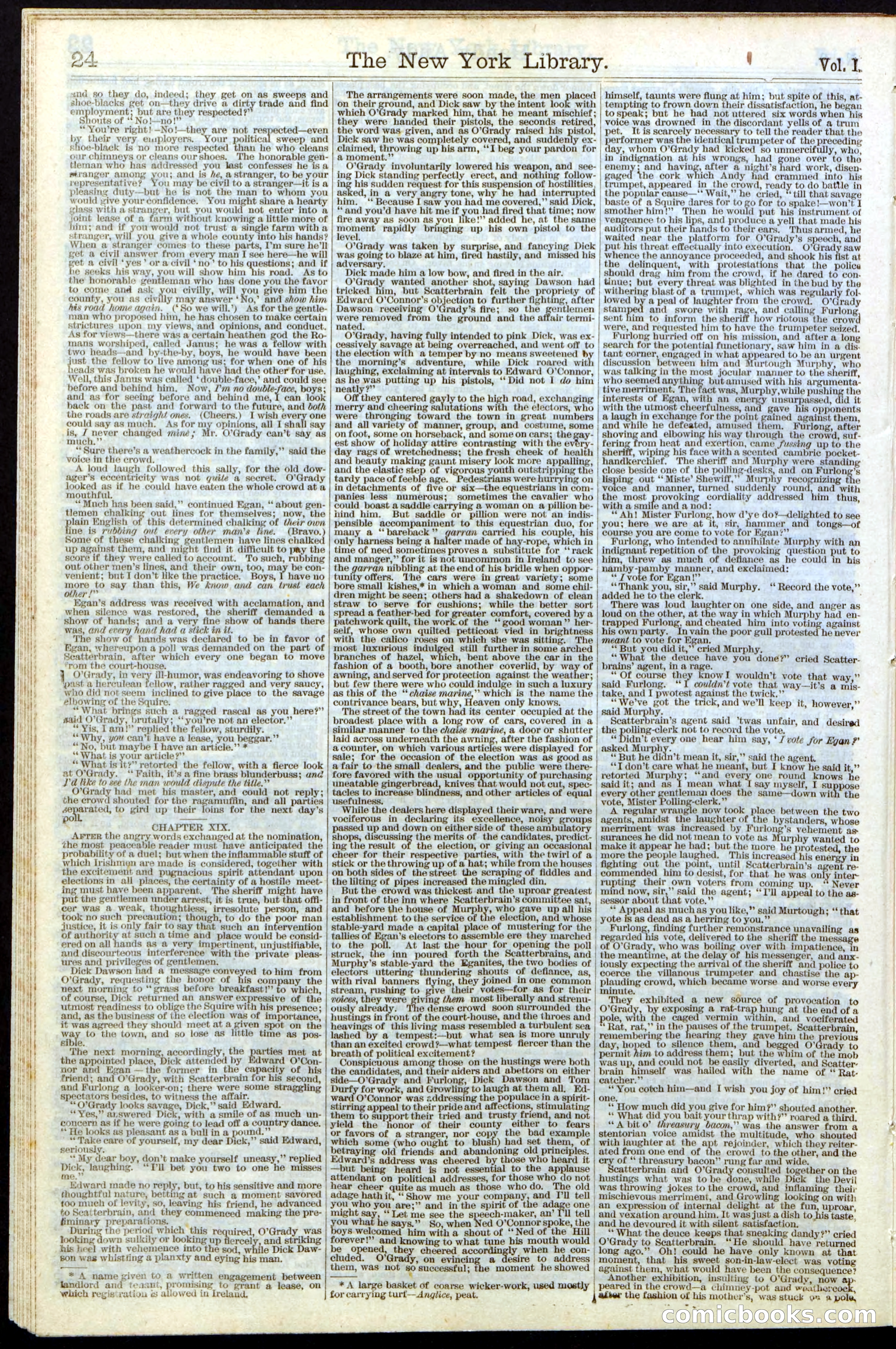 Beadle's Dime Library No. 9 — page 24 of 56
