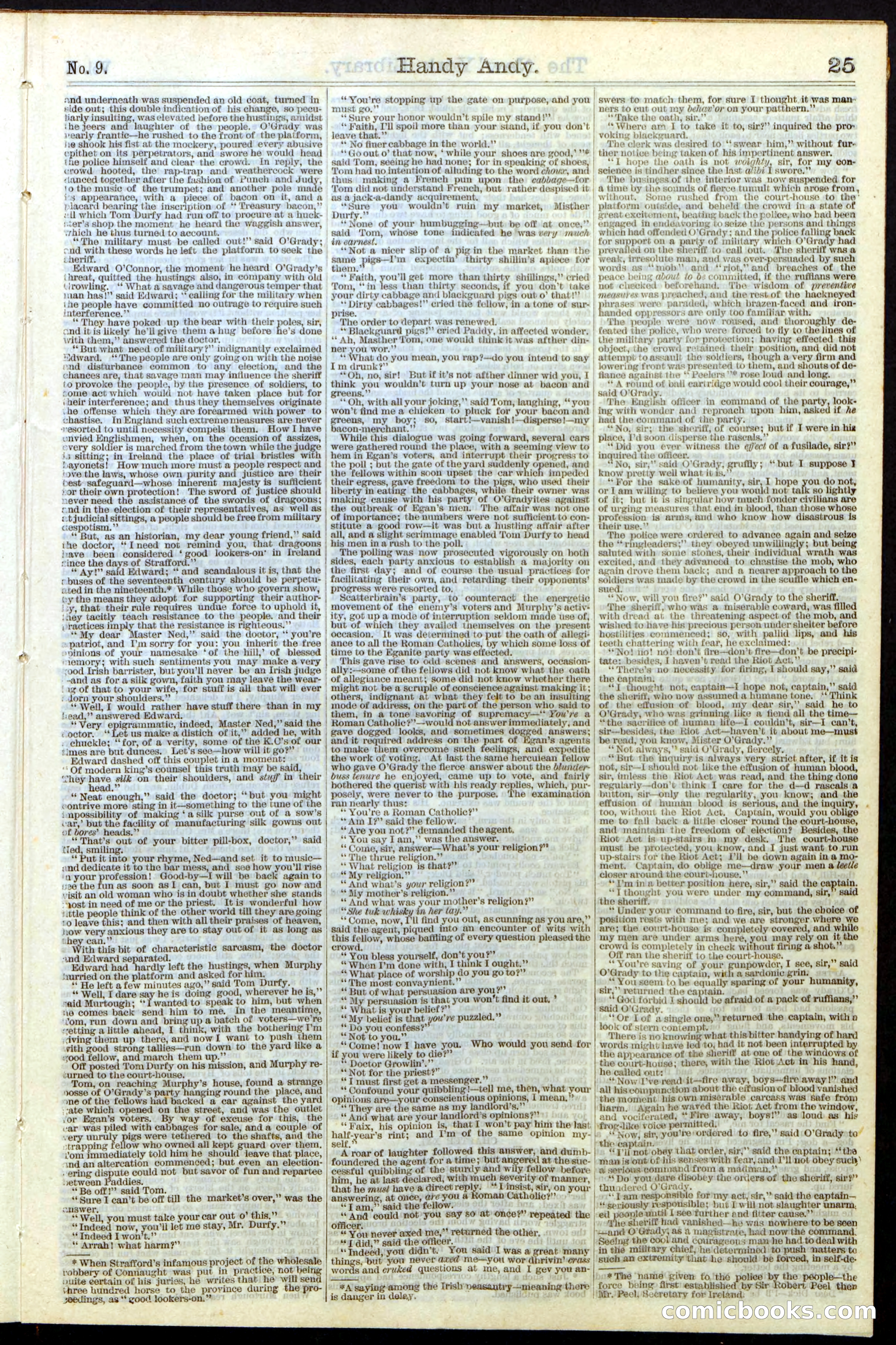 Beadle's Dime Library No. 9 — page 25 of 56