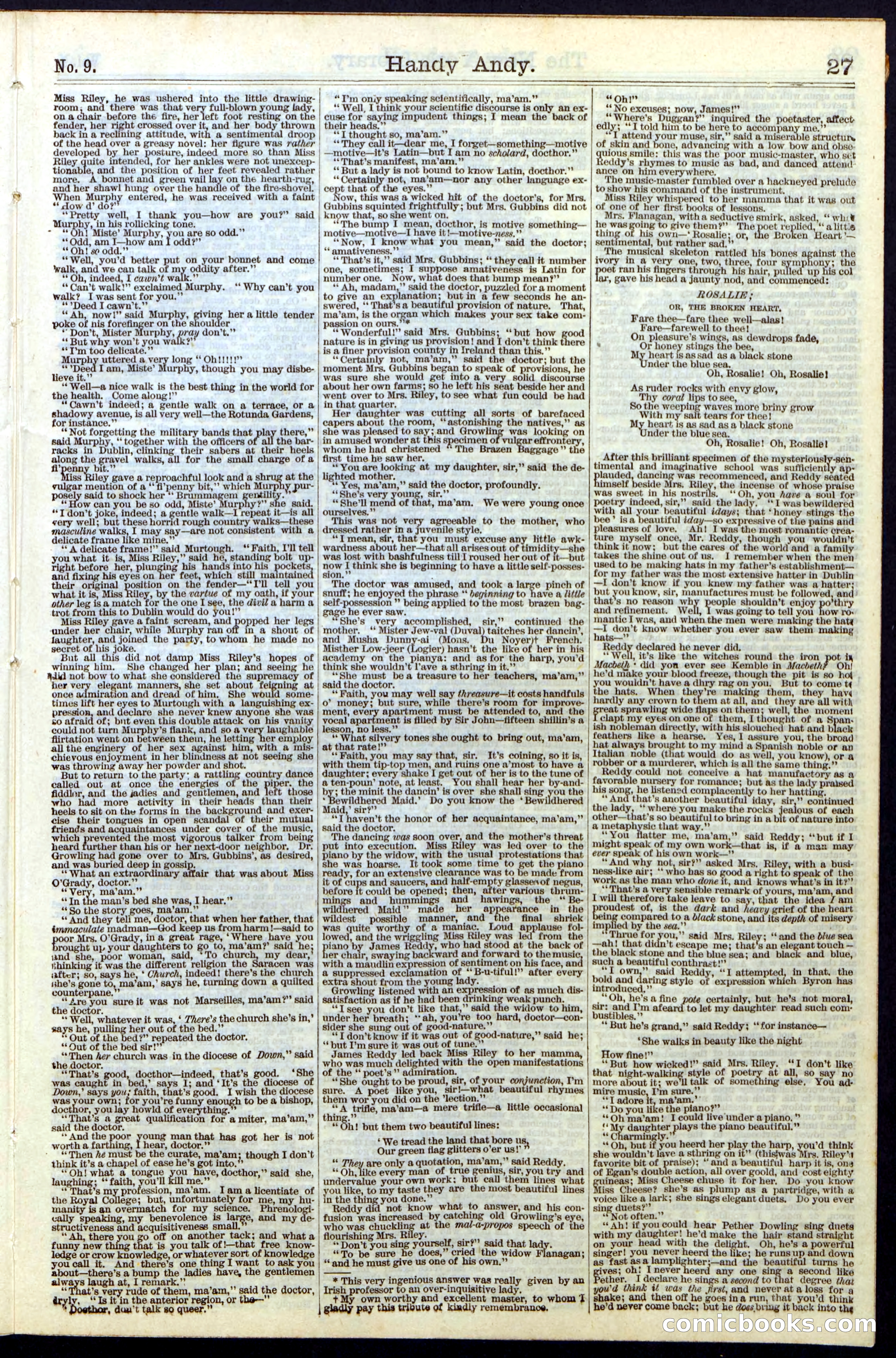Beadle's Dime Library No. 9 — page 27 of 56