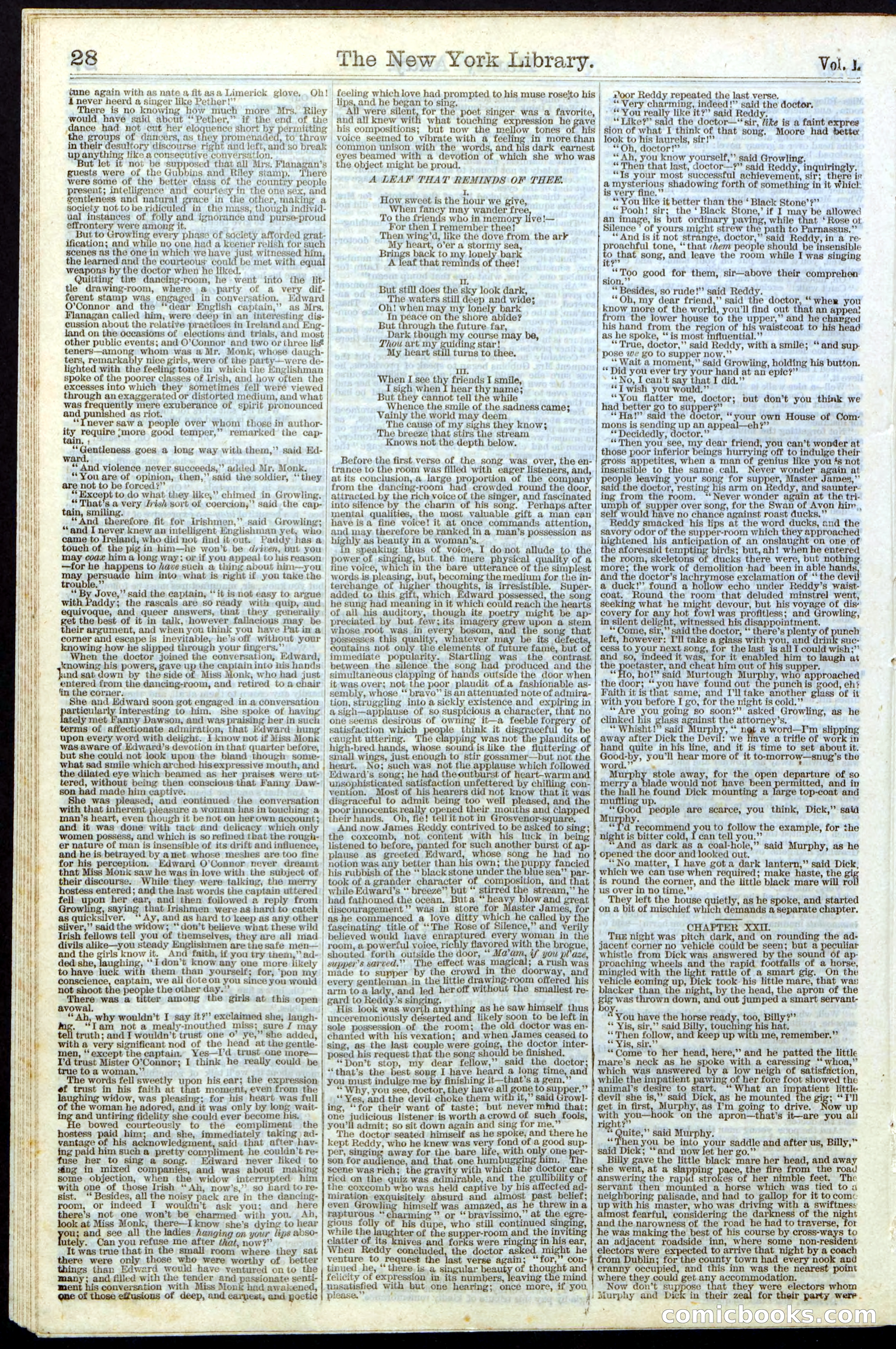 Beadle's Dime Library No. 9 — page 28 of 56