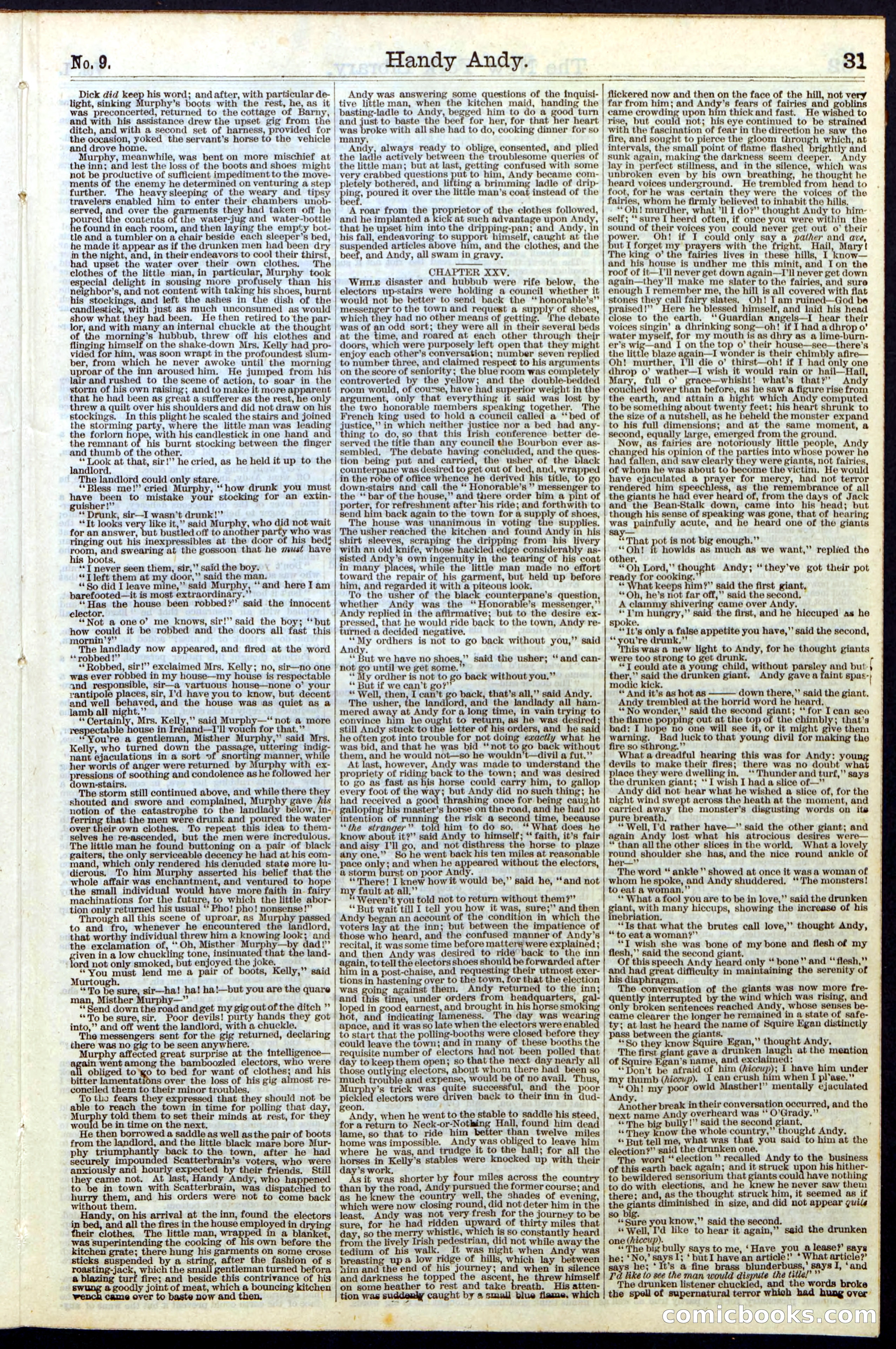 Beadle's Dime Library No. 9 — page 31 of 56
