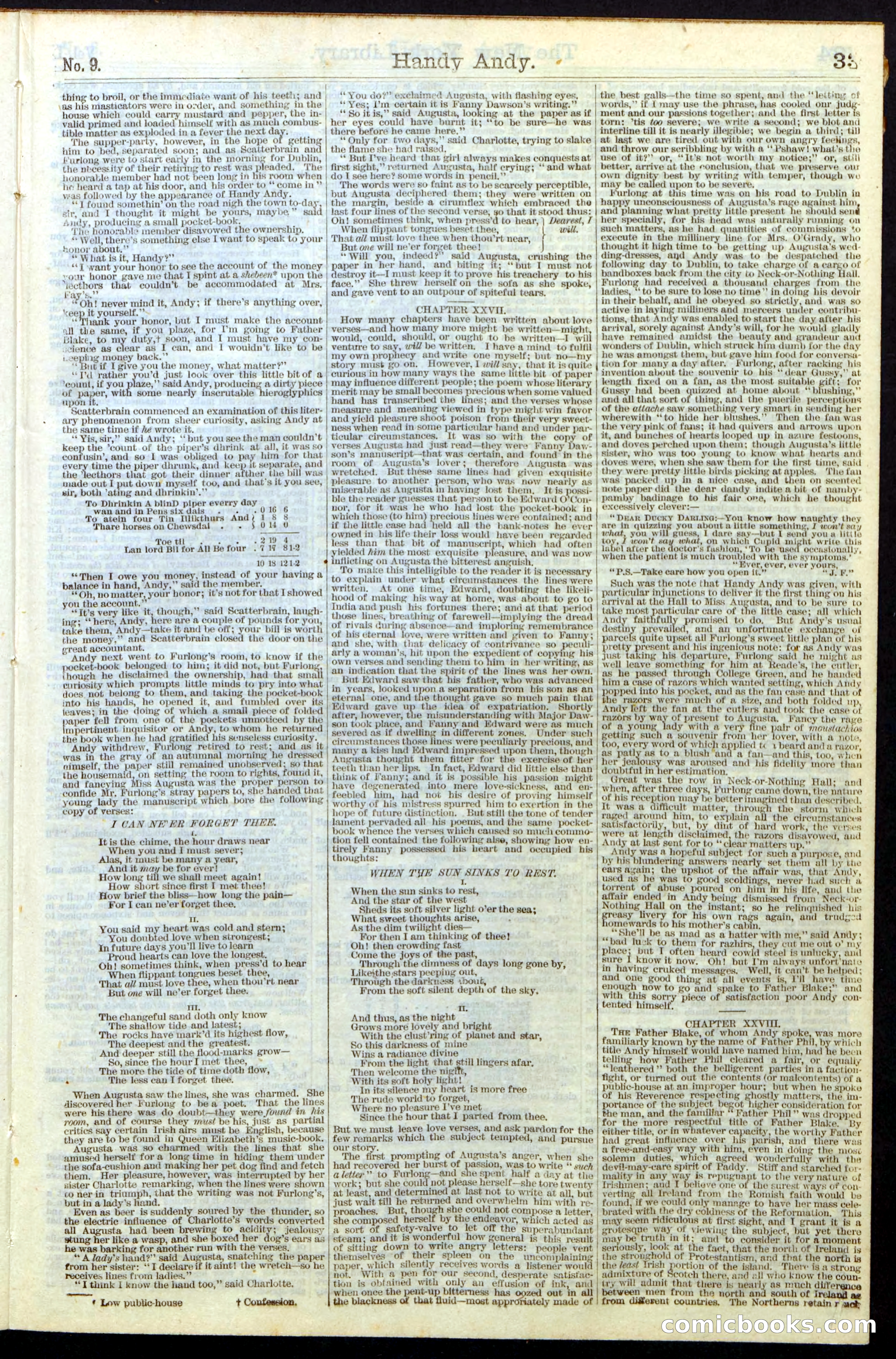 Beadle's Dime Library No. 9 — page 33 of 56