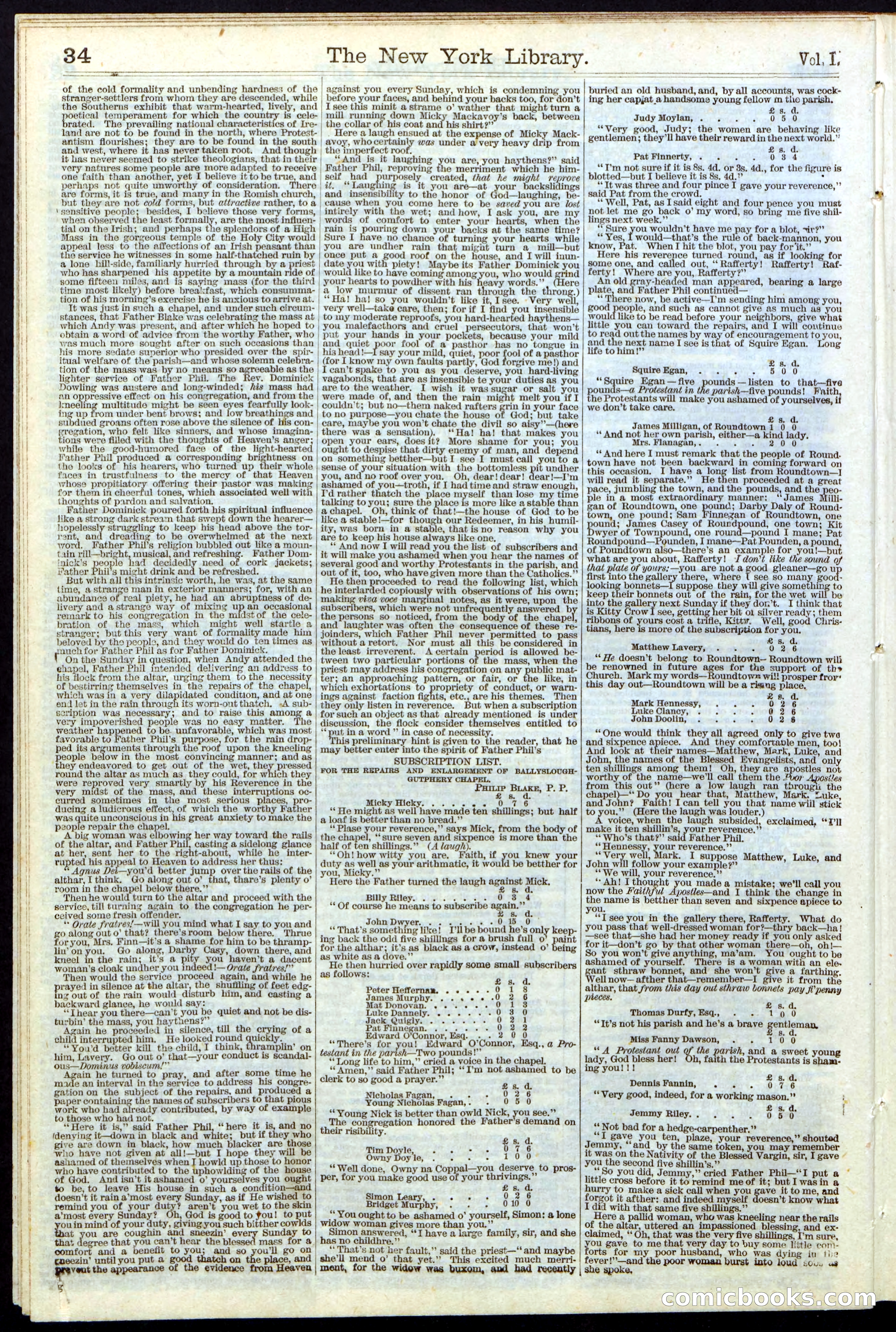 Beadle's Dime Library No. 9 — page 34 of 56