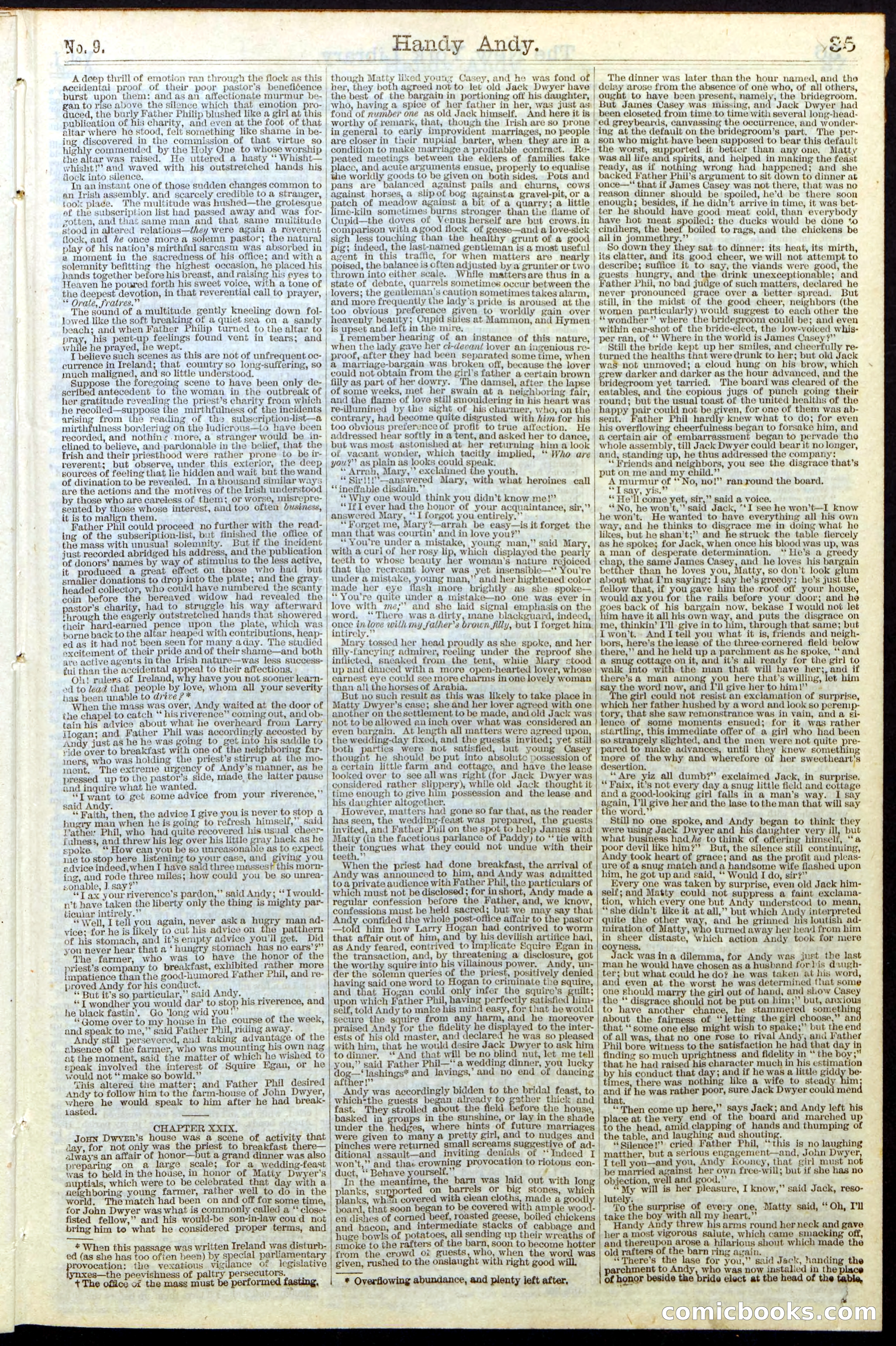 Beadle's Dime Library No. 9 — page 35 of 56