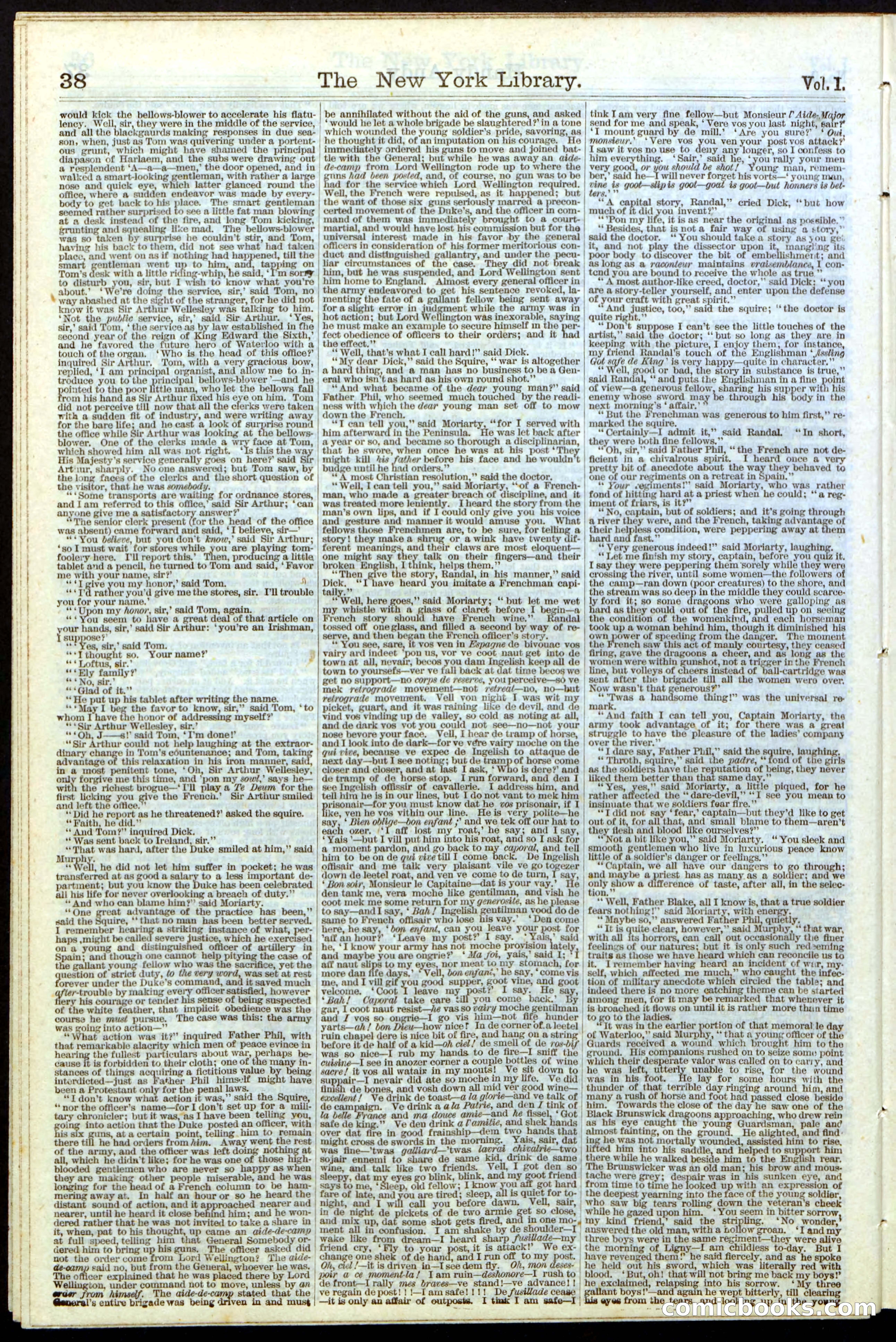 Beadle's Dime Library No. 9 — page 38 of 56