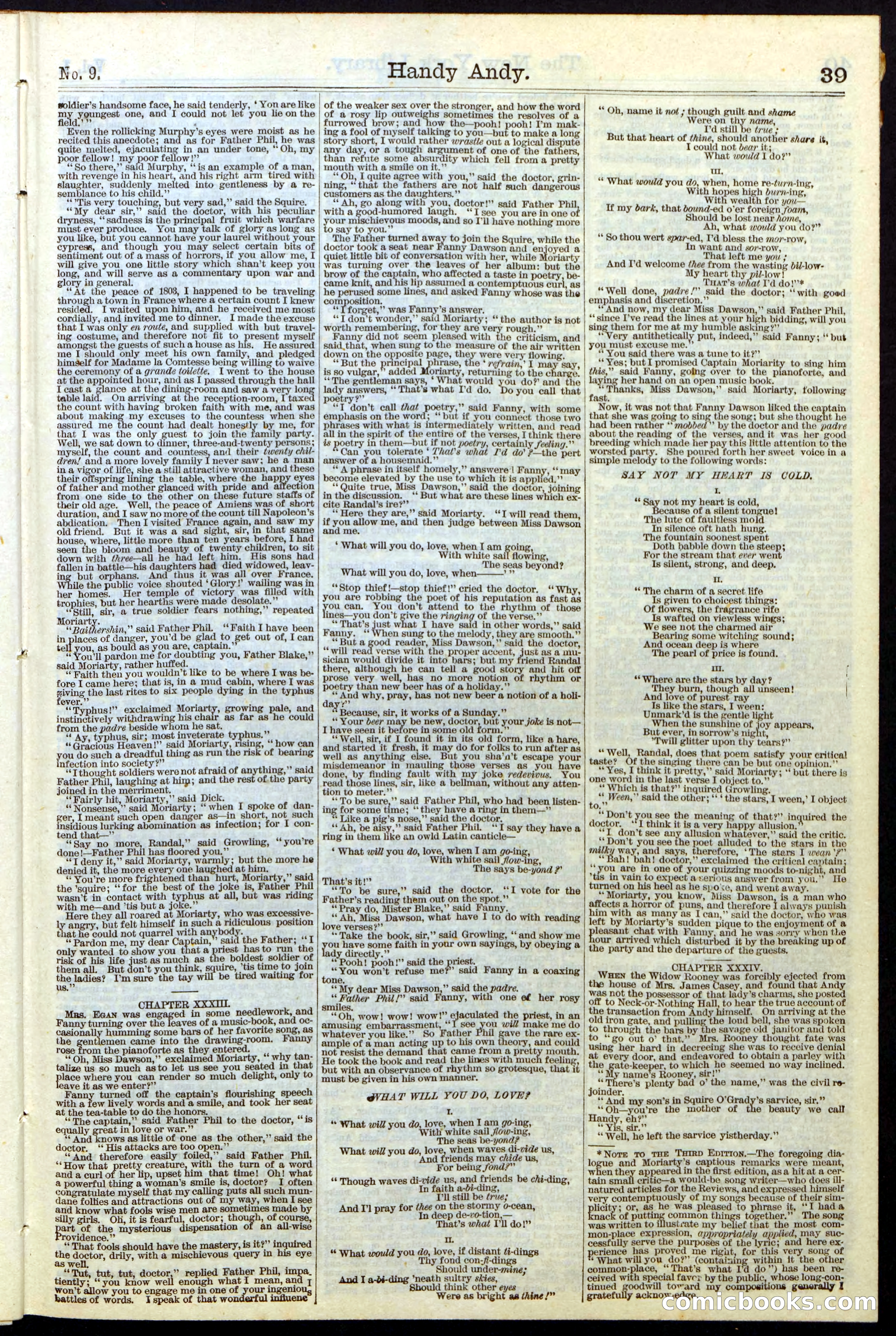 Beadle's Dime Library No. 9 — page 39 of 56
