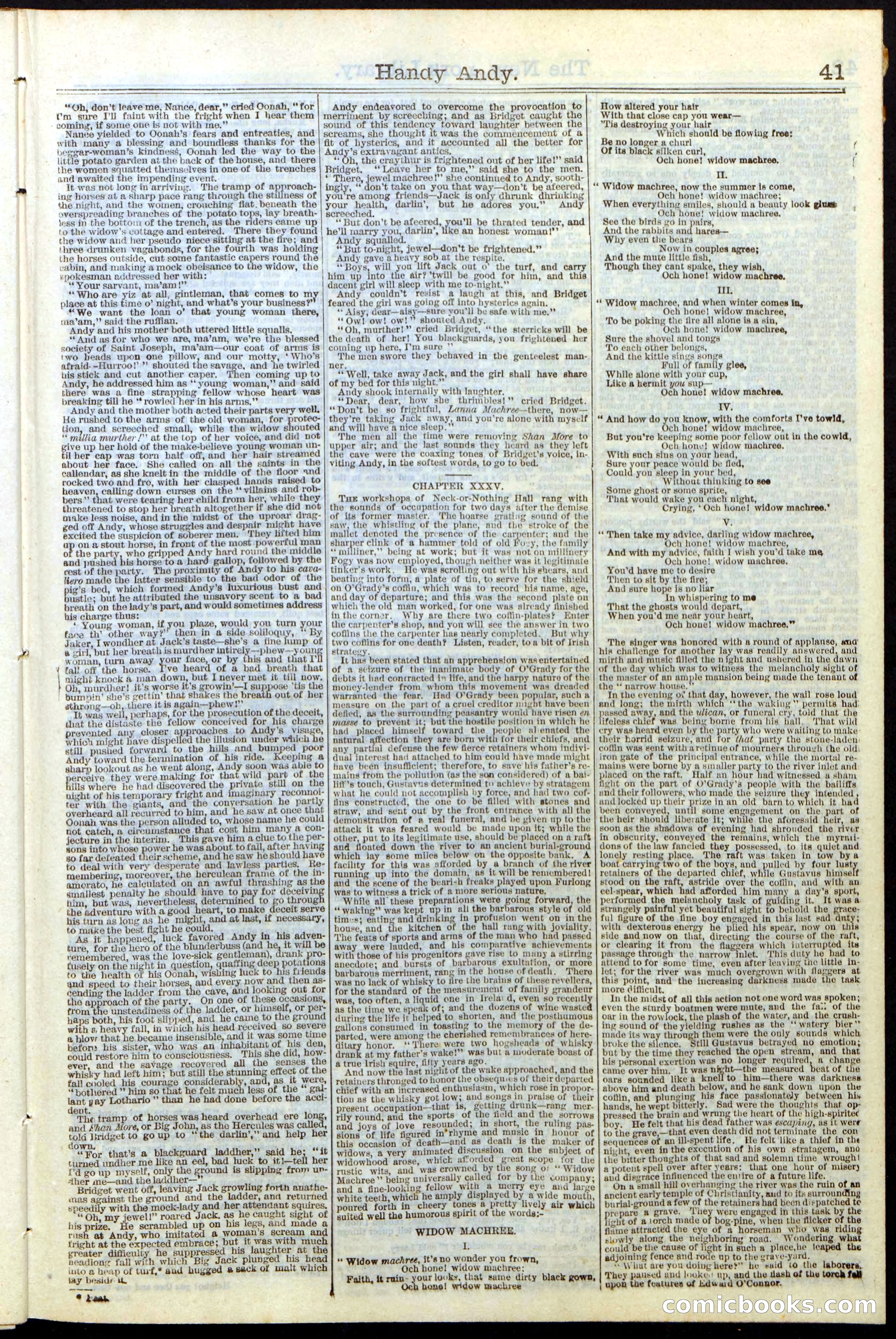 Beadle's Dime Library No. 9 — page 41 of 56