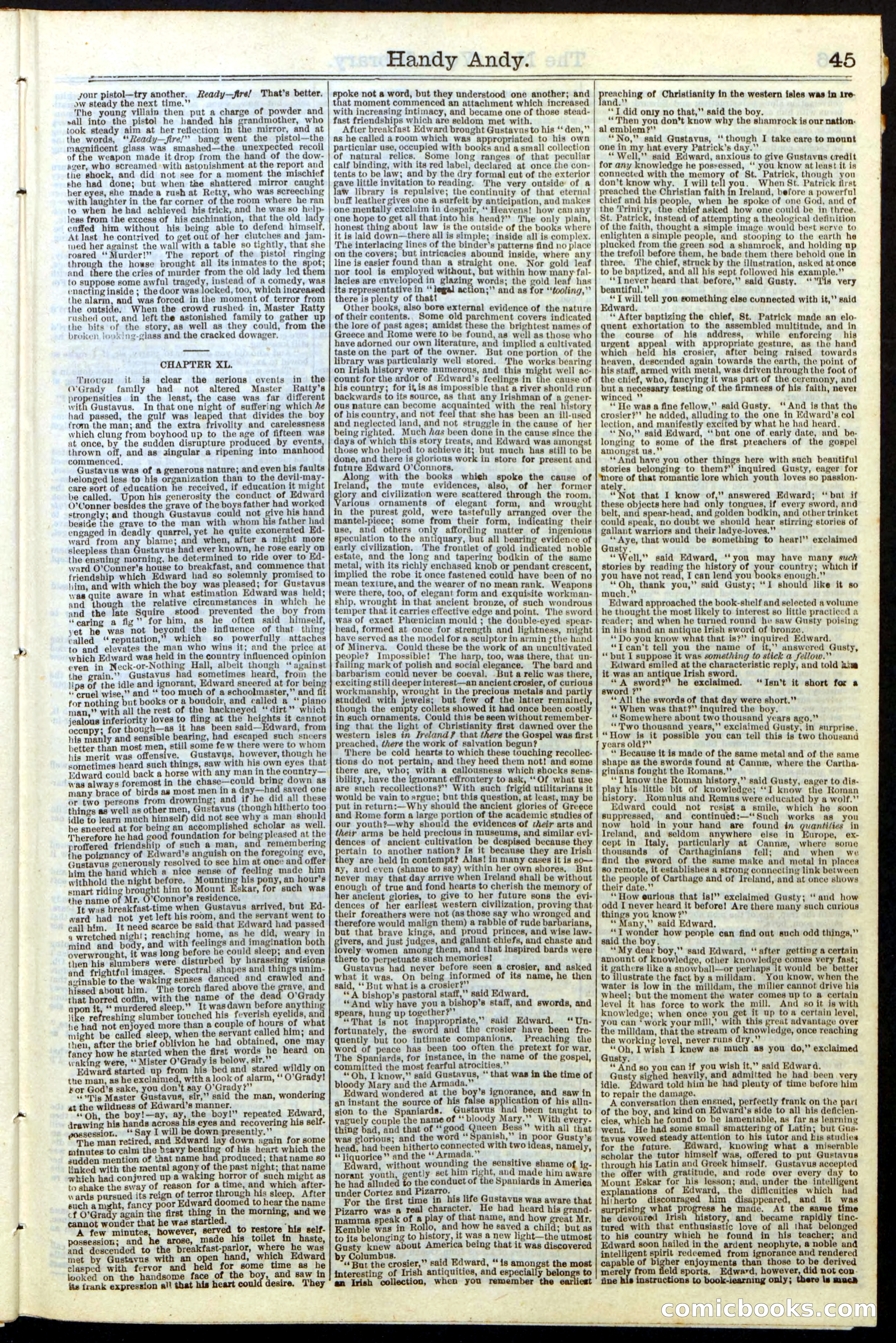 Beadle's Dime Library No. 9 — page 45 of 56