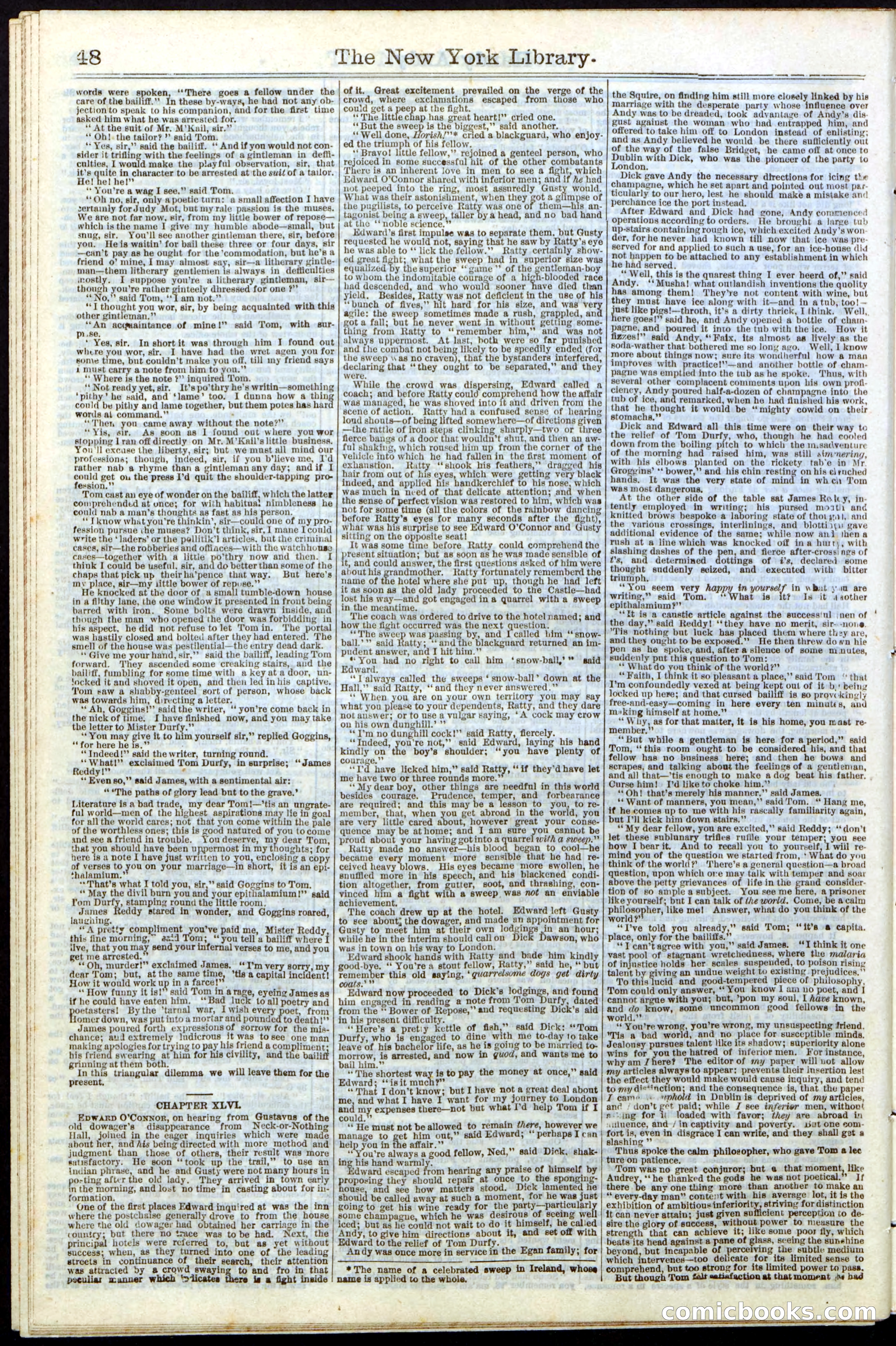 Beadle's Dime Library No. 9 — page 48 of 56