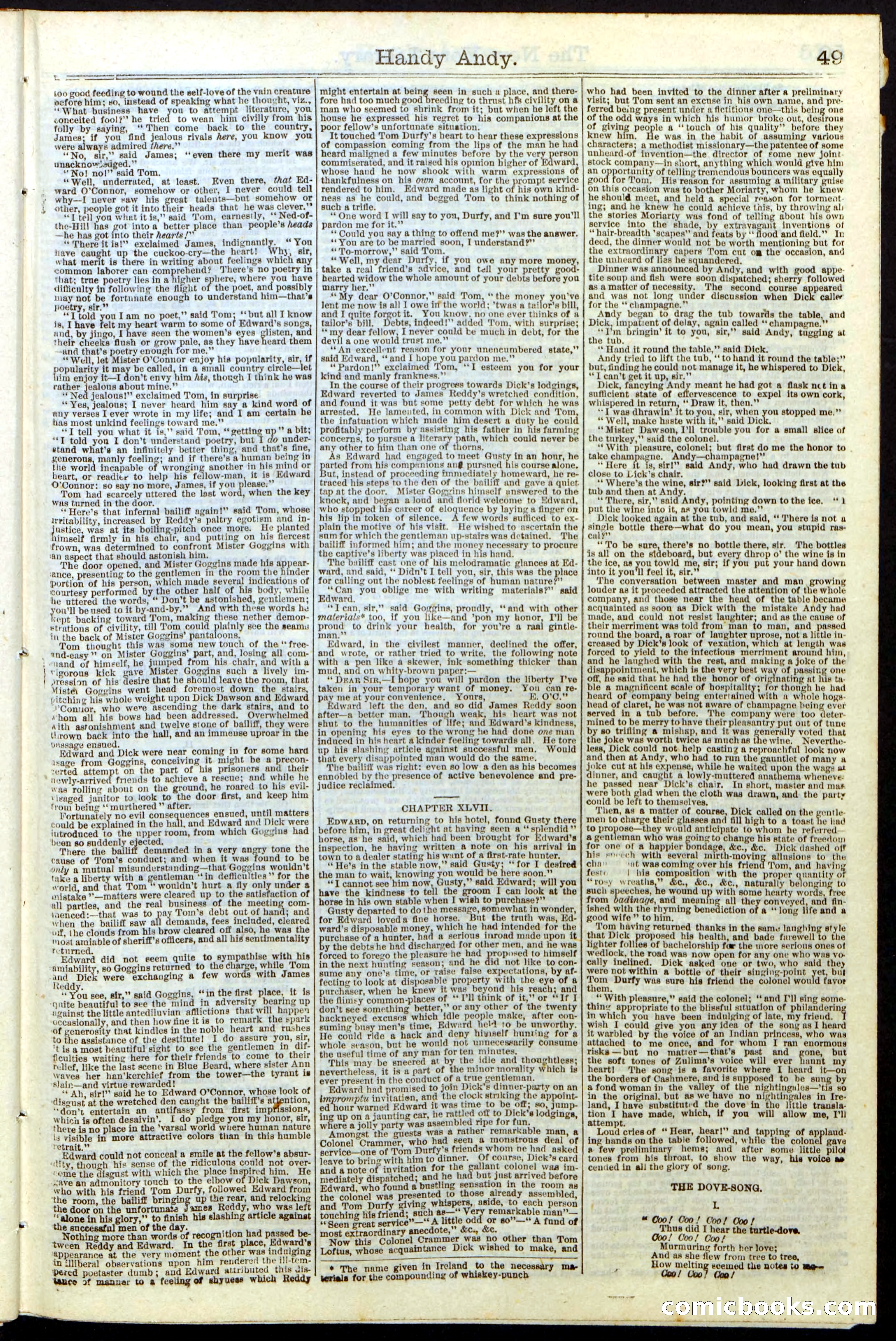 Beadle's Dime Library No. 9 — page 49 of 56