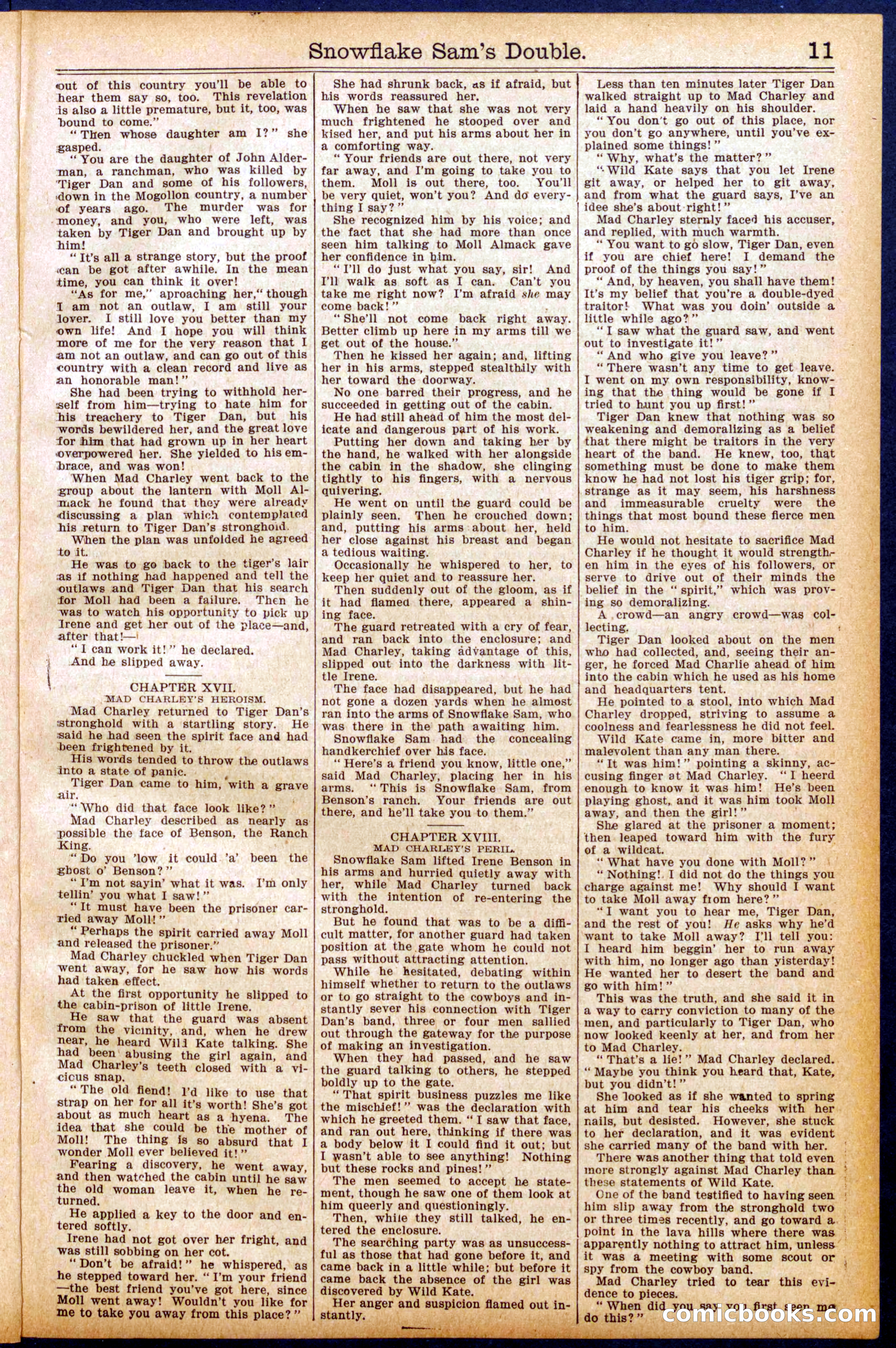 Beadle's New York Dime Library No. 914 — page 11 of 32