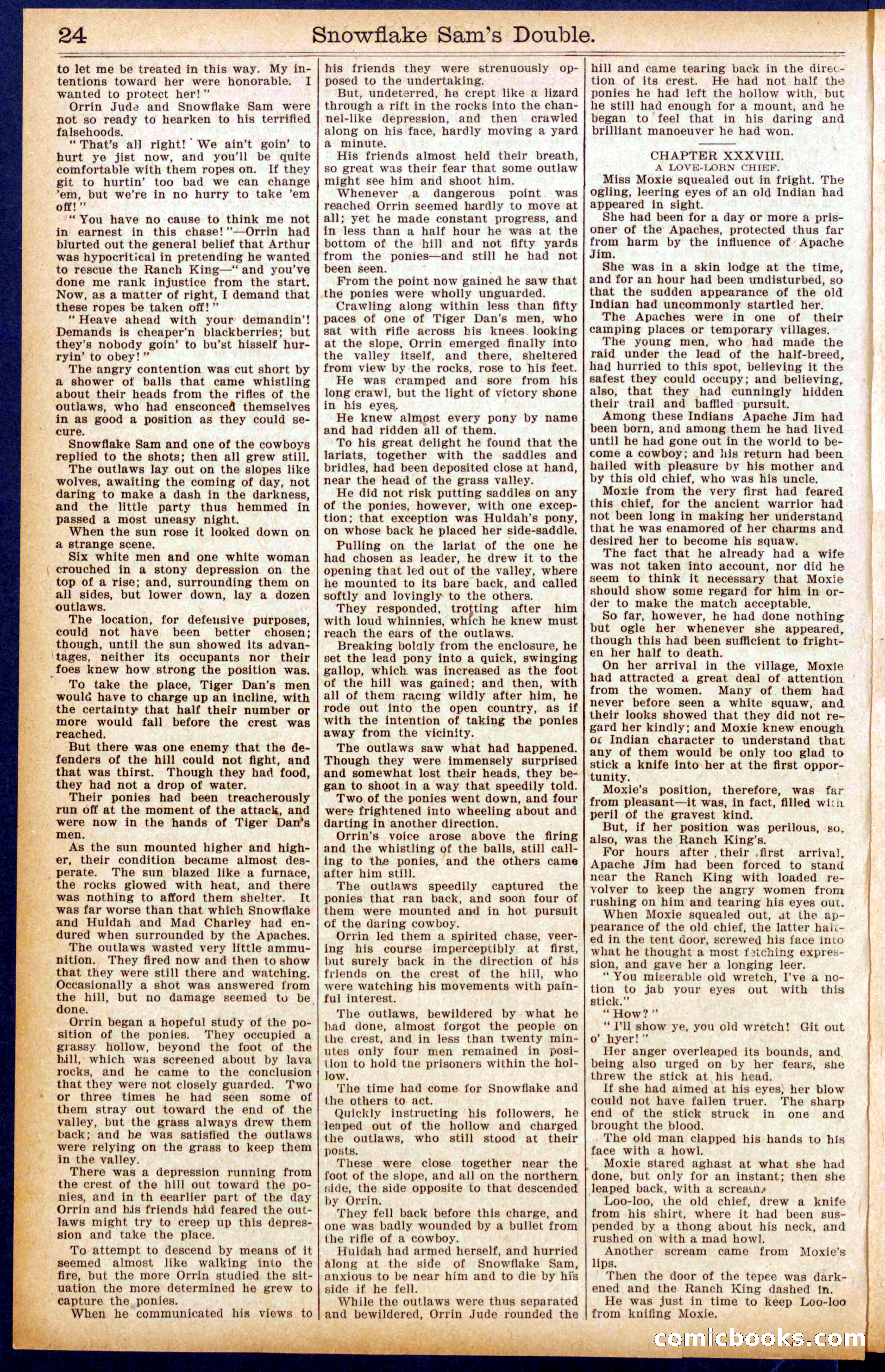 Beadle's New York Dime Library No. 914 — page 24 of 32