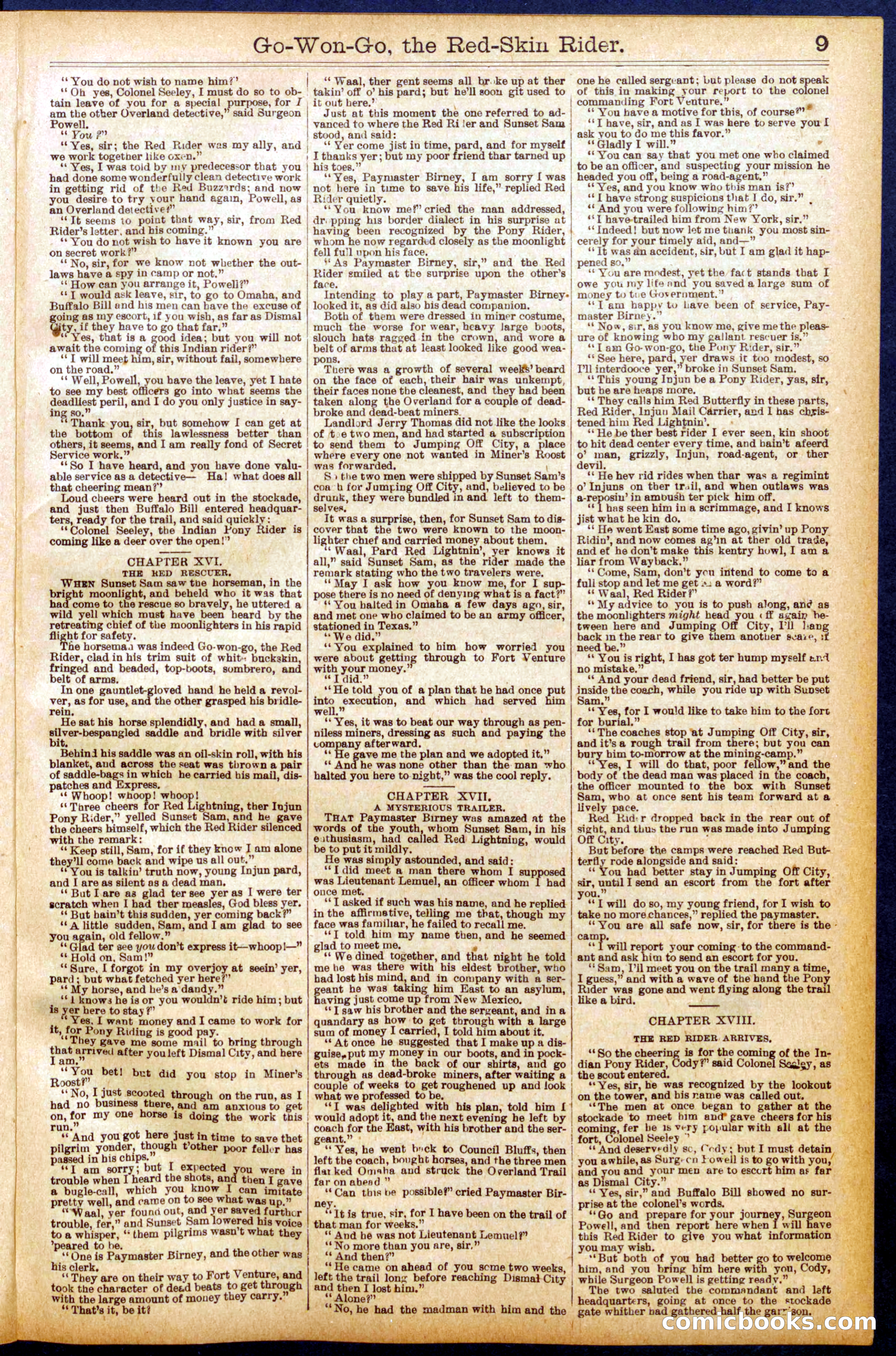 Beadle's Dime Library No. 915 — page 9 of 32
