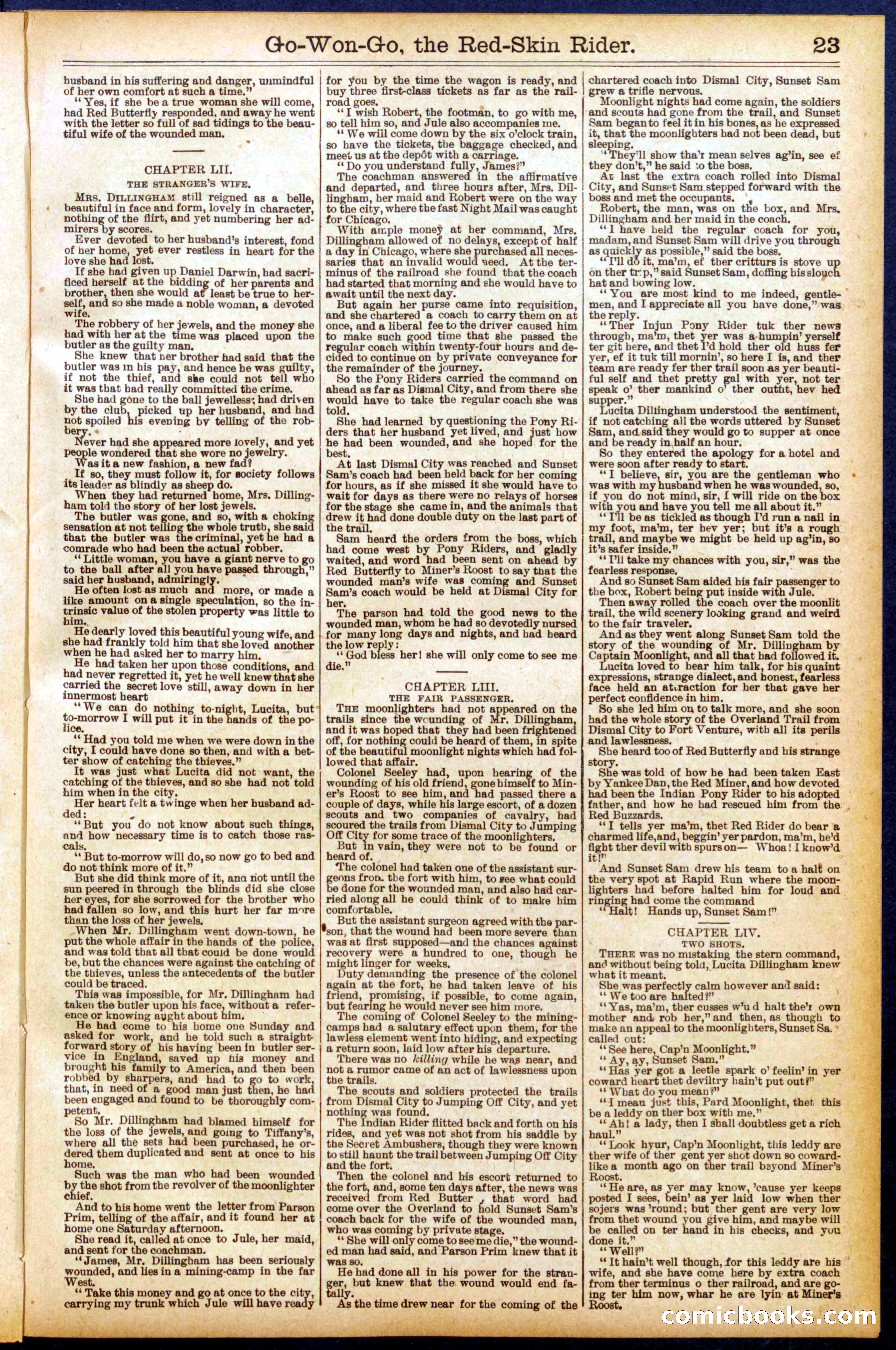 Beadle's Dime Library No. 915 — page 23 of 32