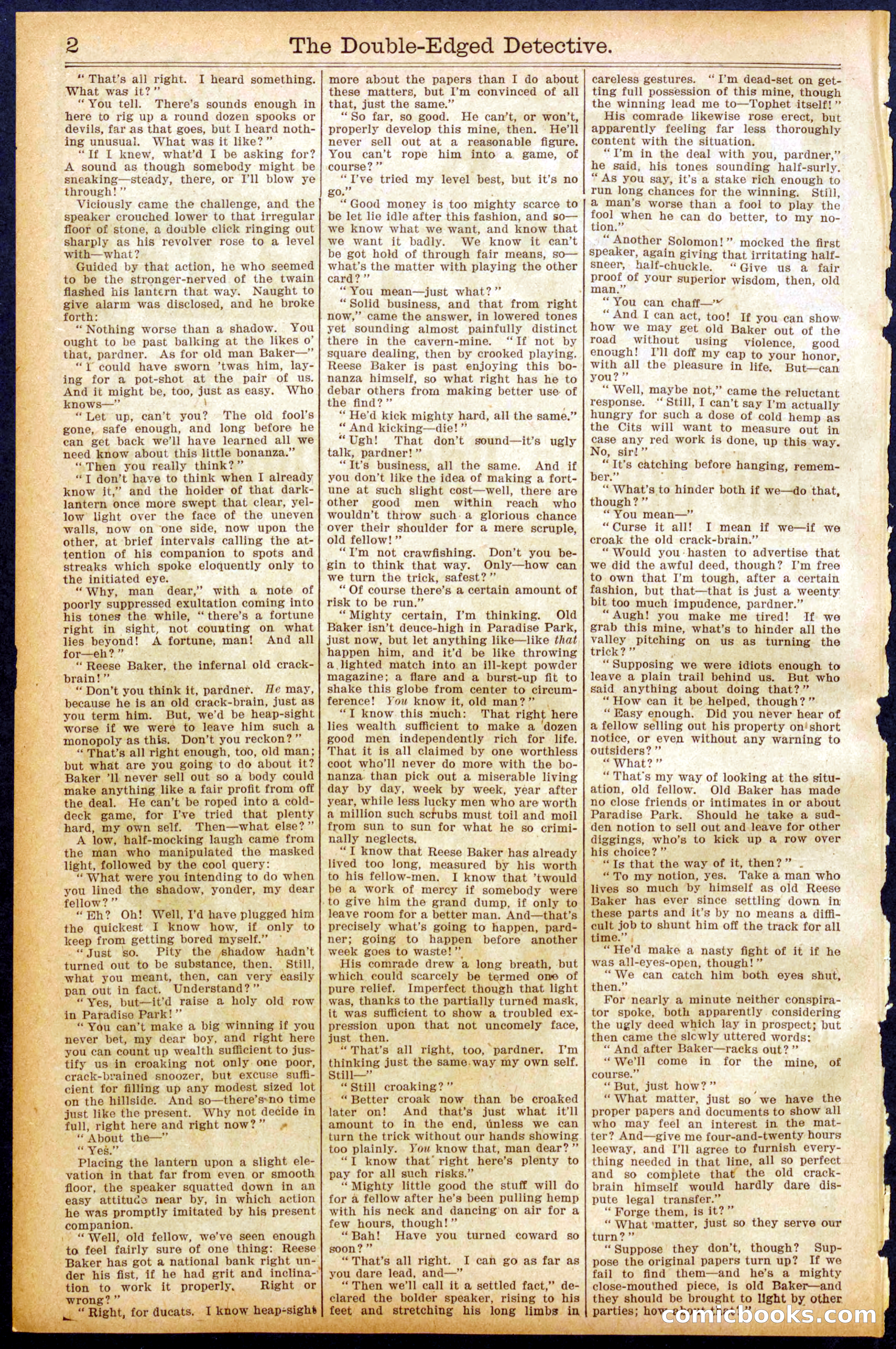 Beadle's Dime Library No. 918 — page 2 of 32