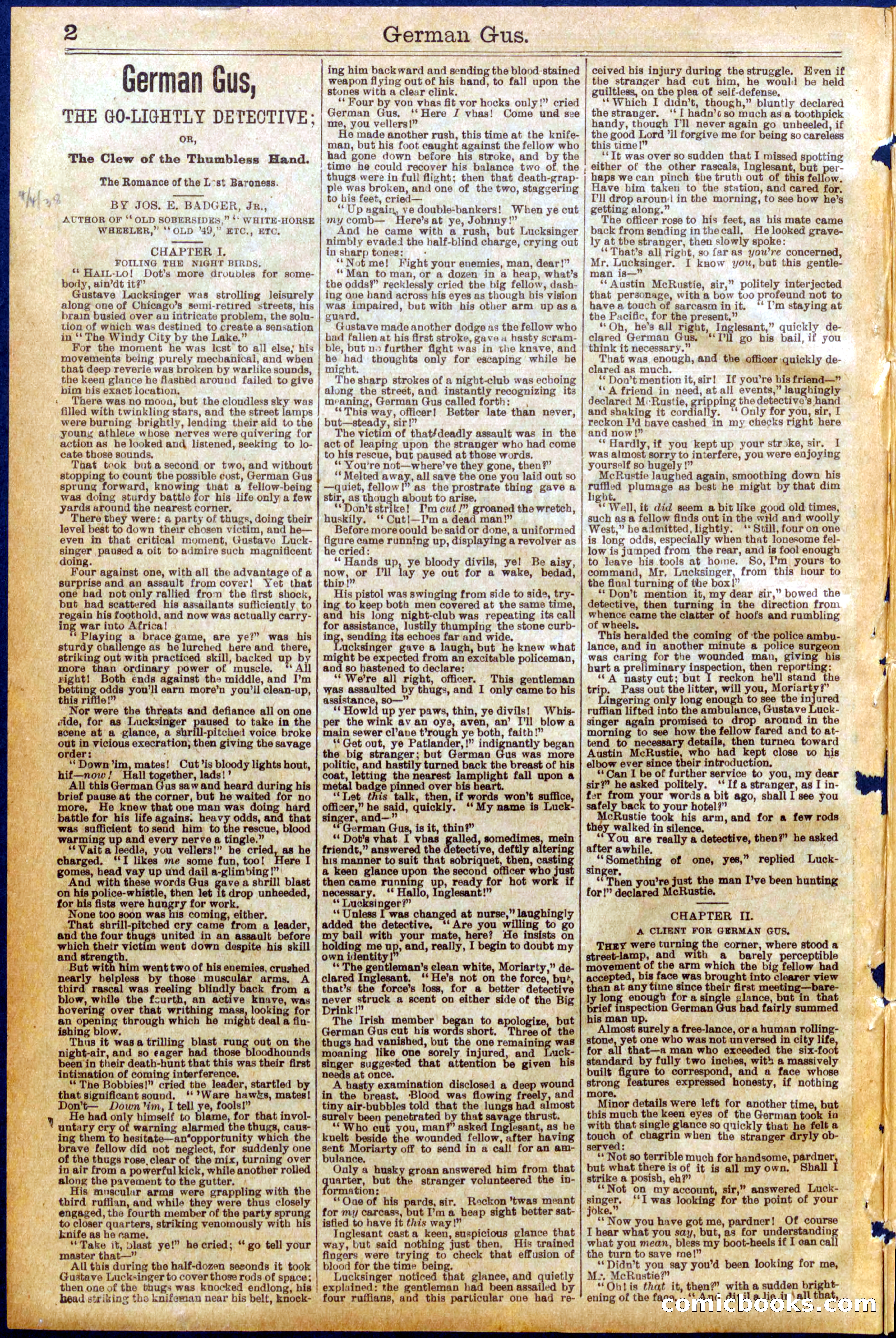 Beadle's New York Dime Library No. 937 — page 2 of 32