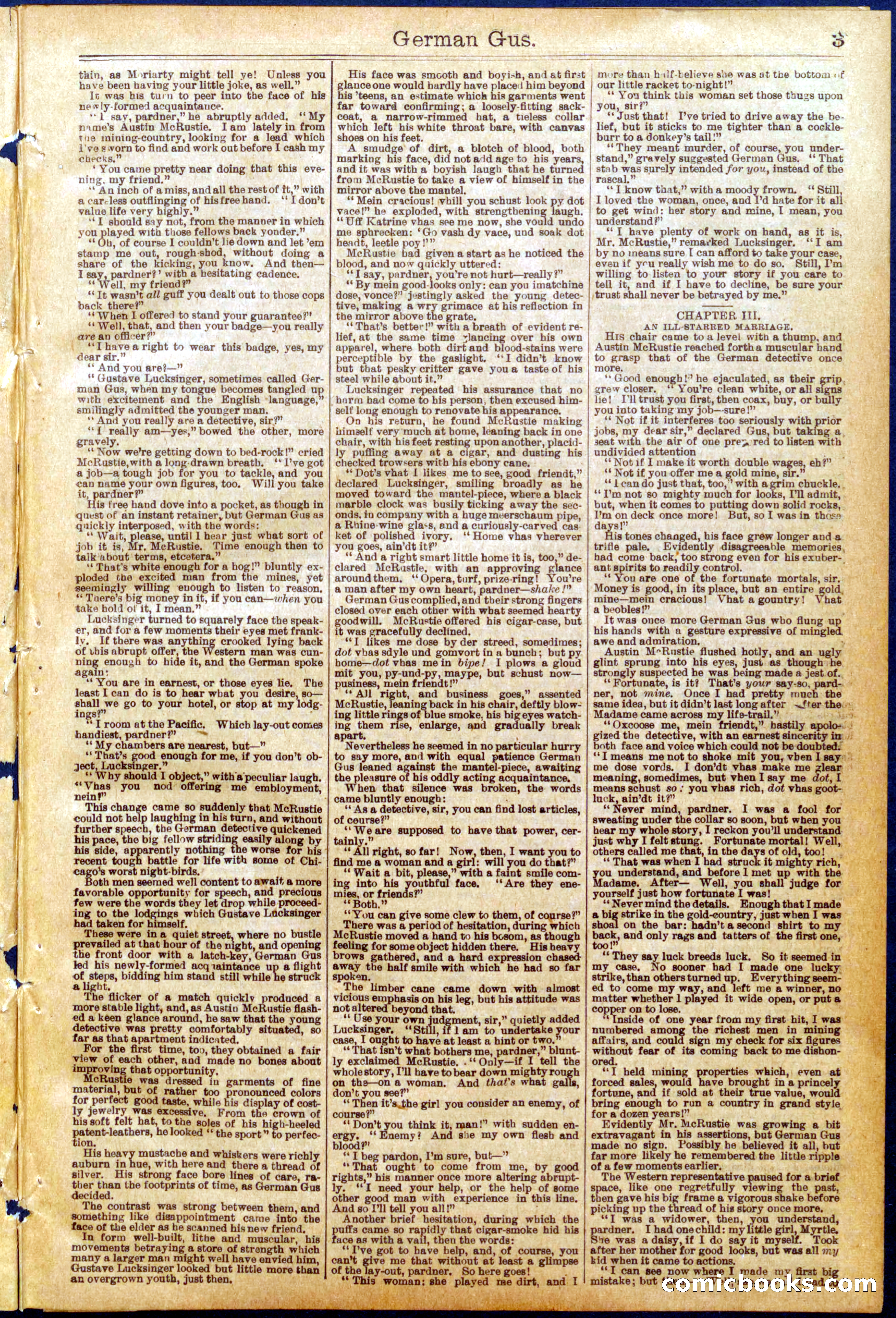 Beadle's New York Dime Library No. 937 — page 3 of 32