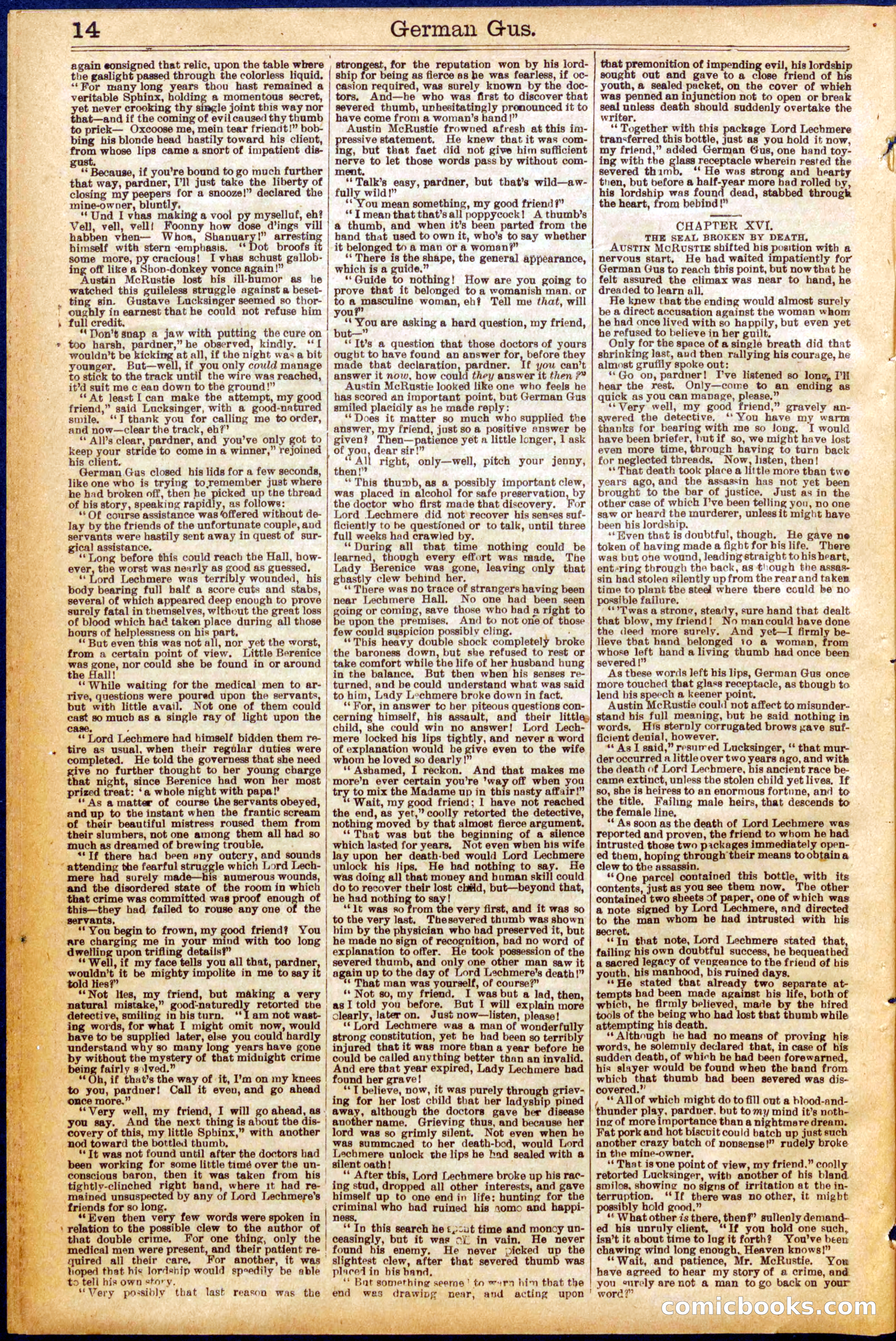 Beadle's New York Dime Library No. 937 — page 14 of 32