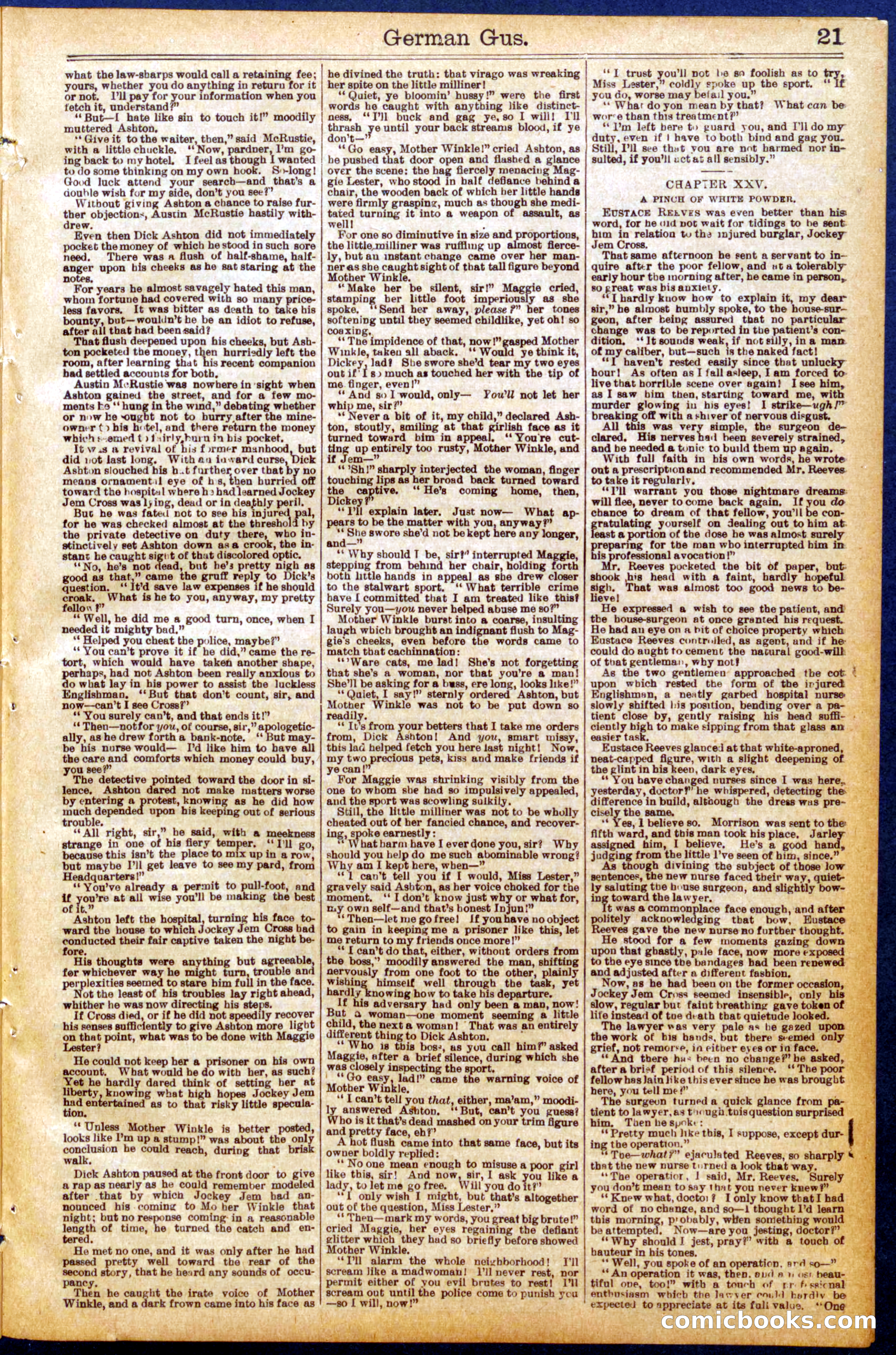 Beadle's New York Dime Library No. 937 — page 21 of 32
