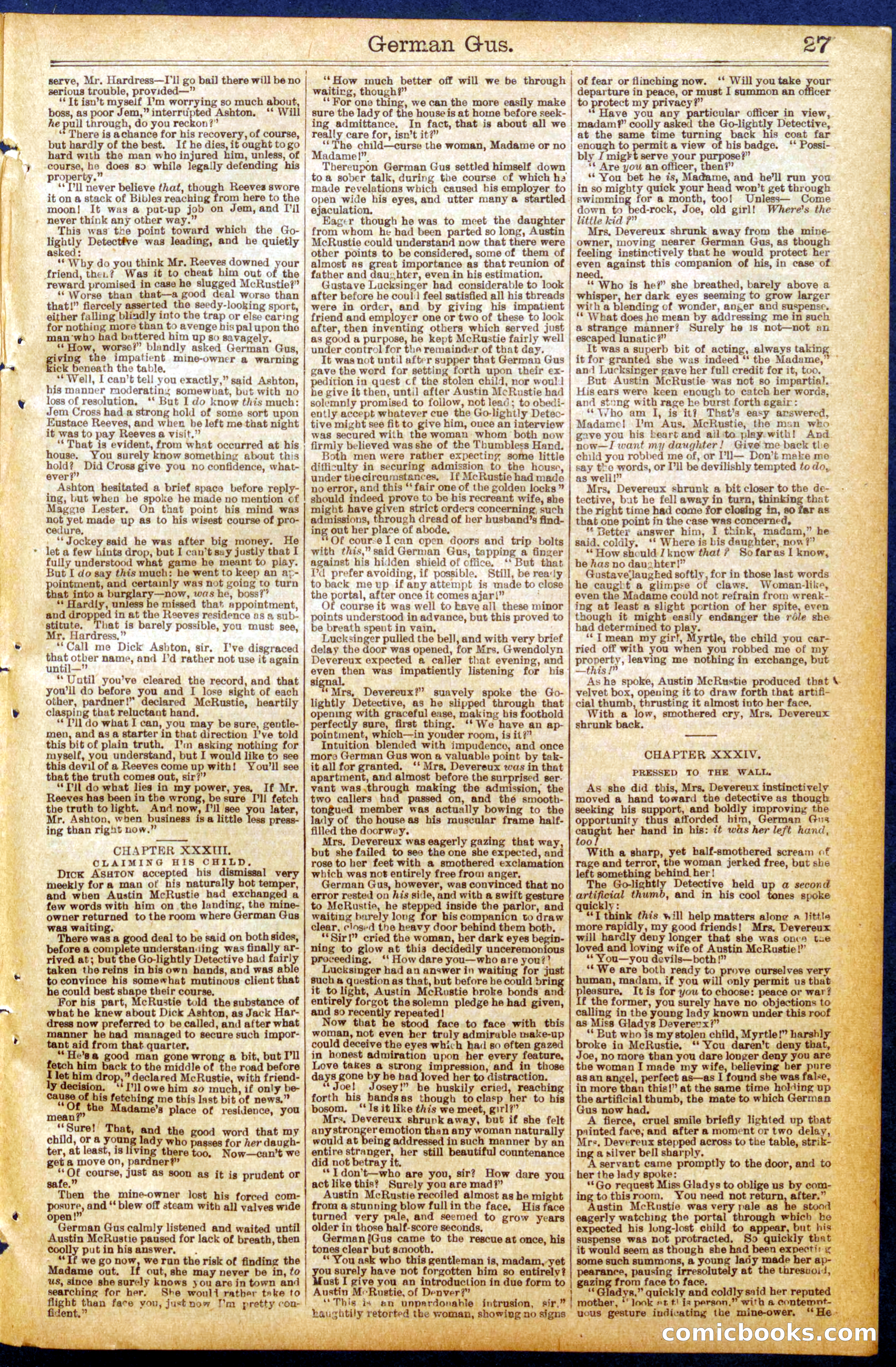 Beadle's New York Dime Library No. 937 — page 27 of 32