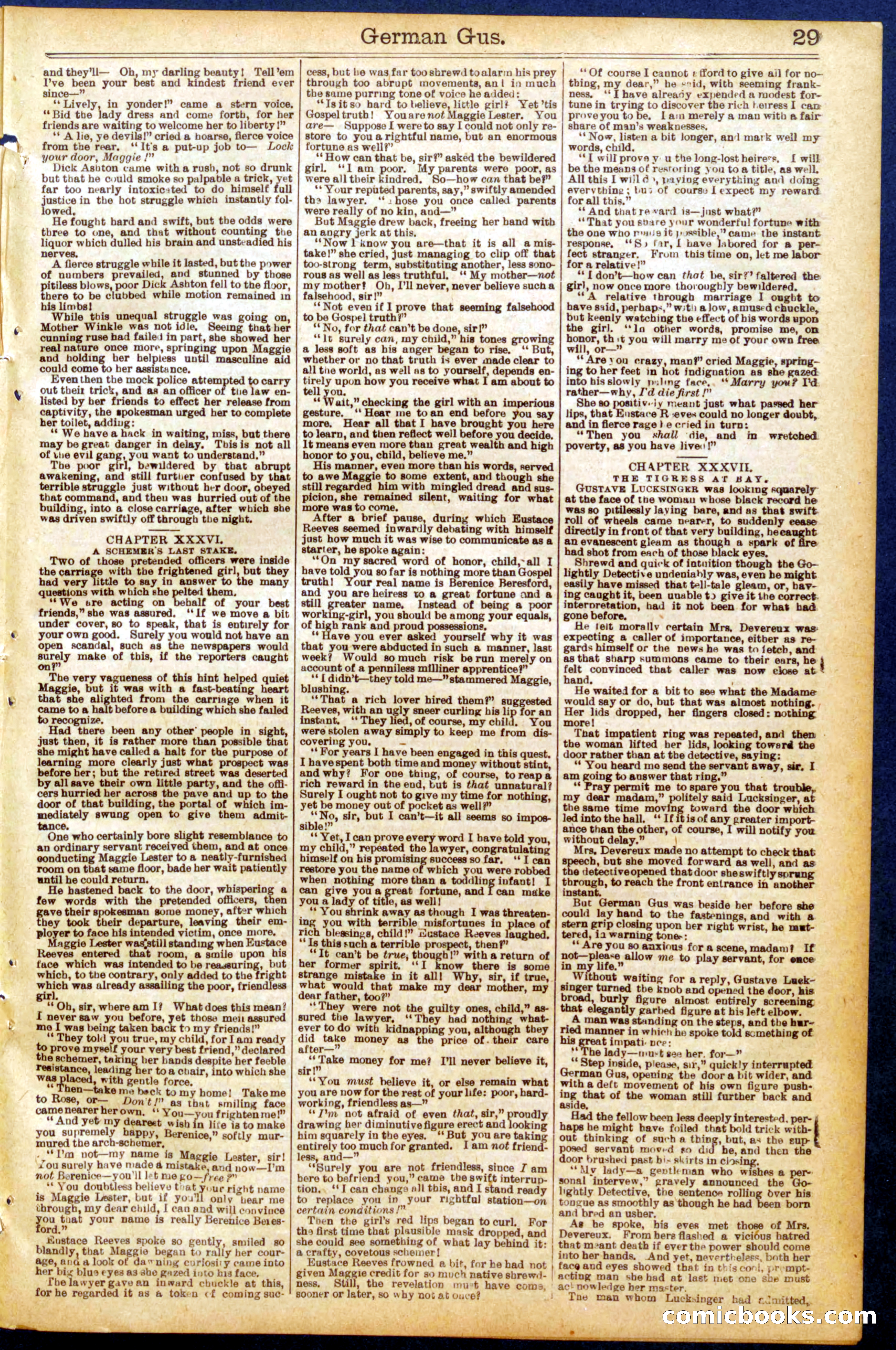 Beadle's New York Dime Library No. 937 — page 29 of 32