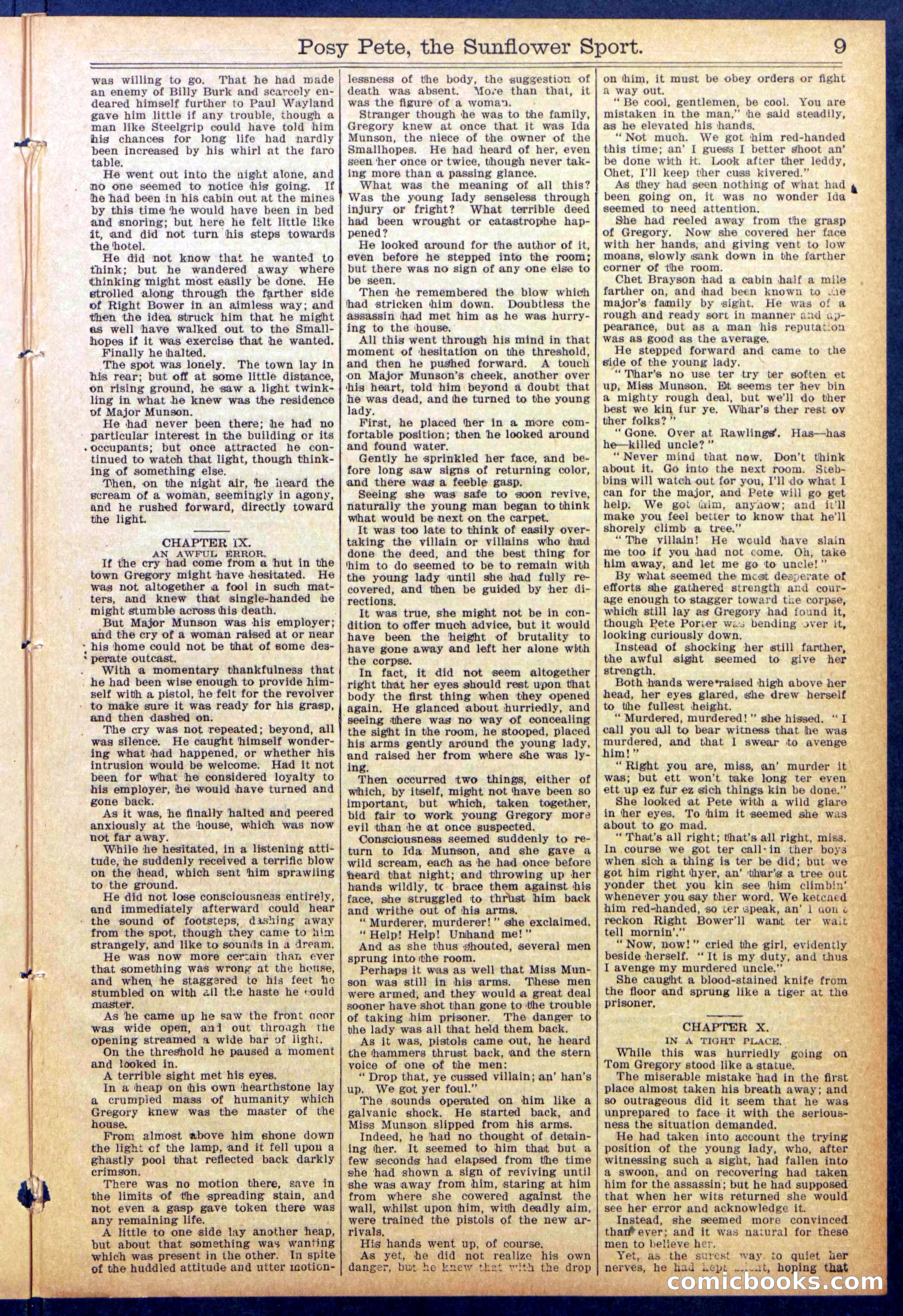 Beadle's New York Dime Library No. 938 — page 9 of 32