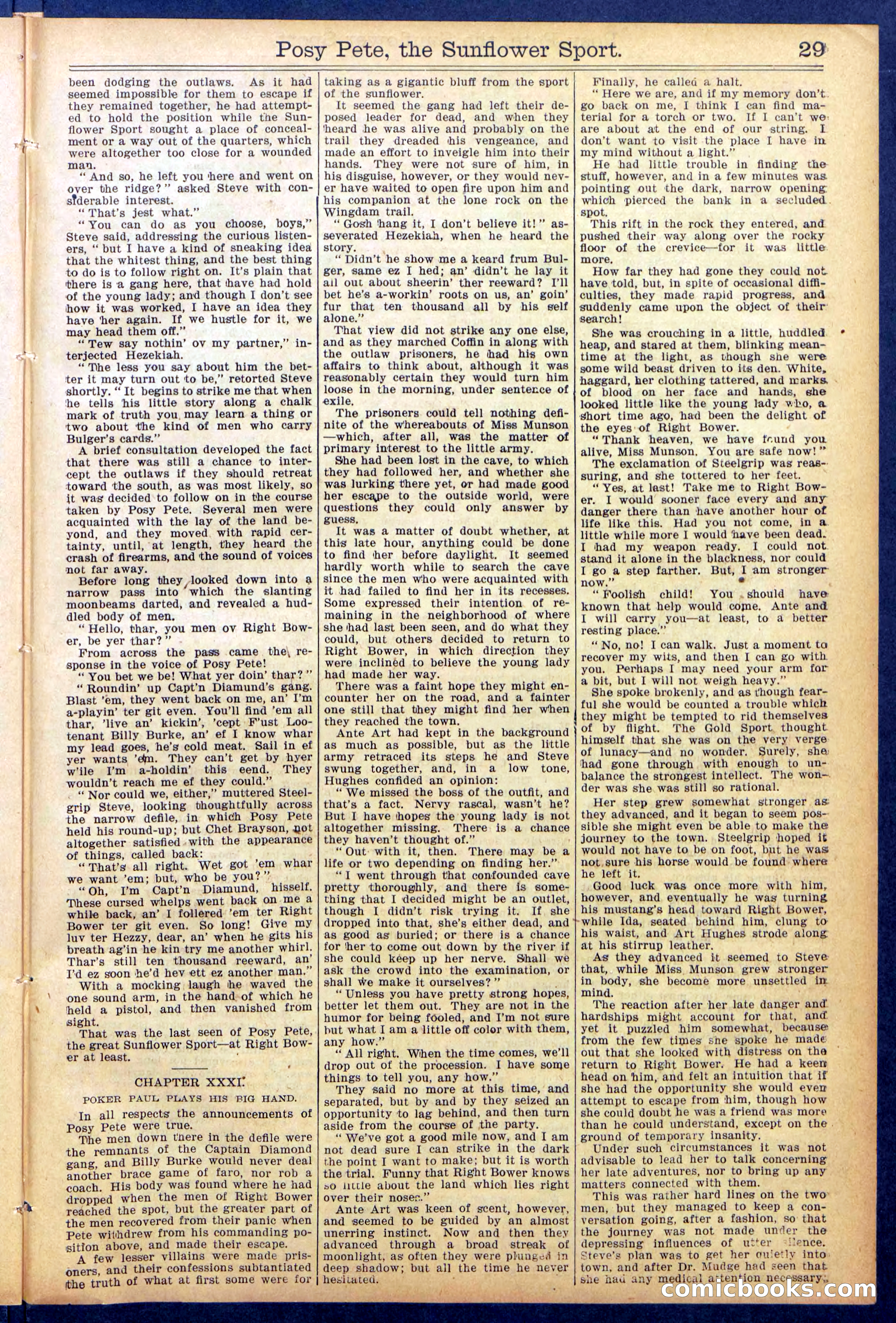 Beadle's New York Dime Library No. 938 — page 29 of 32