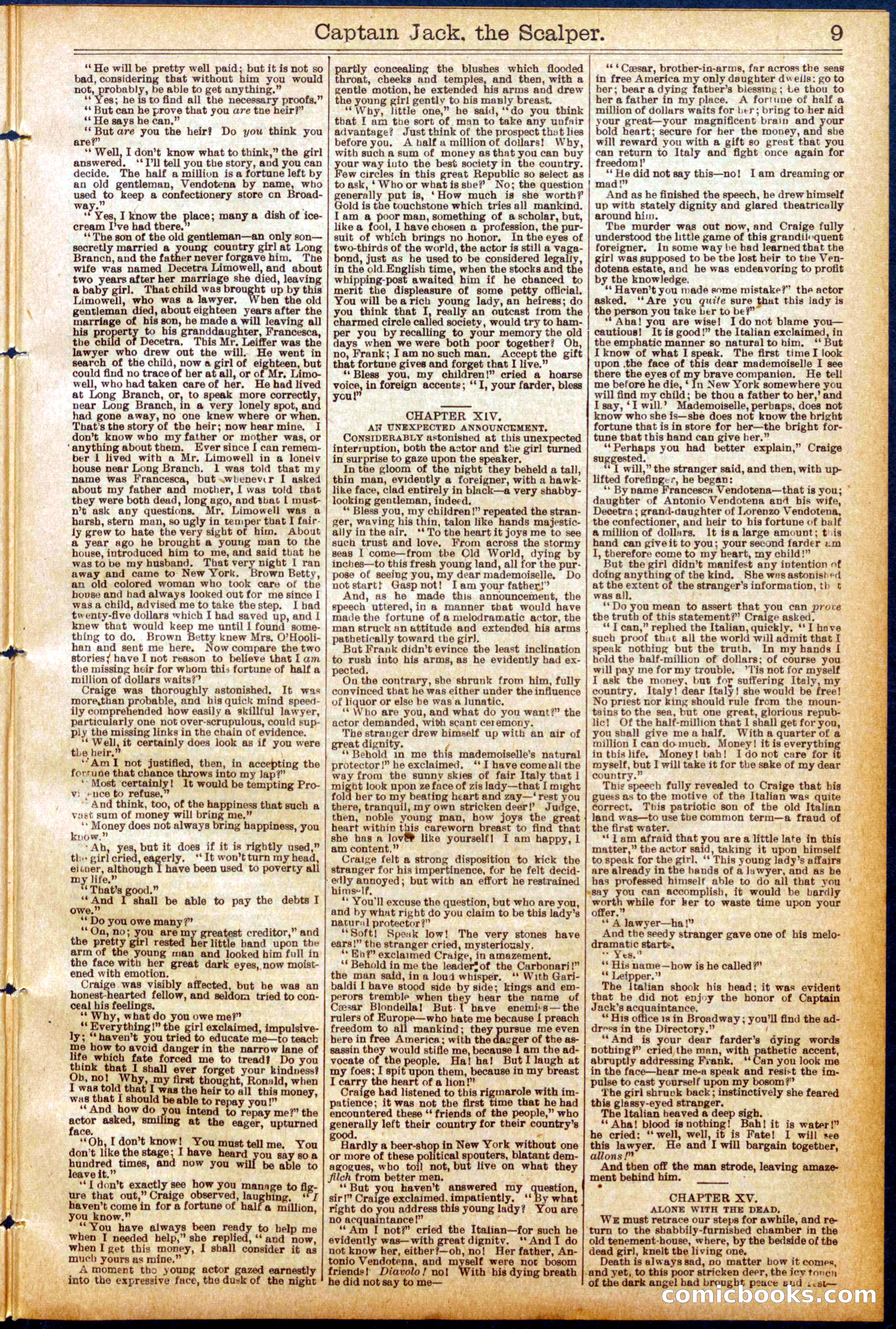 Beadle's Dime Library No. 940: Captain Jack the Scalper — page 9 of 32