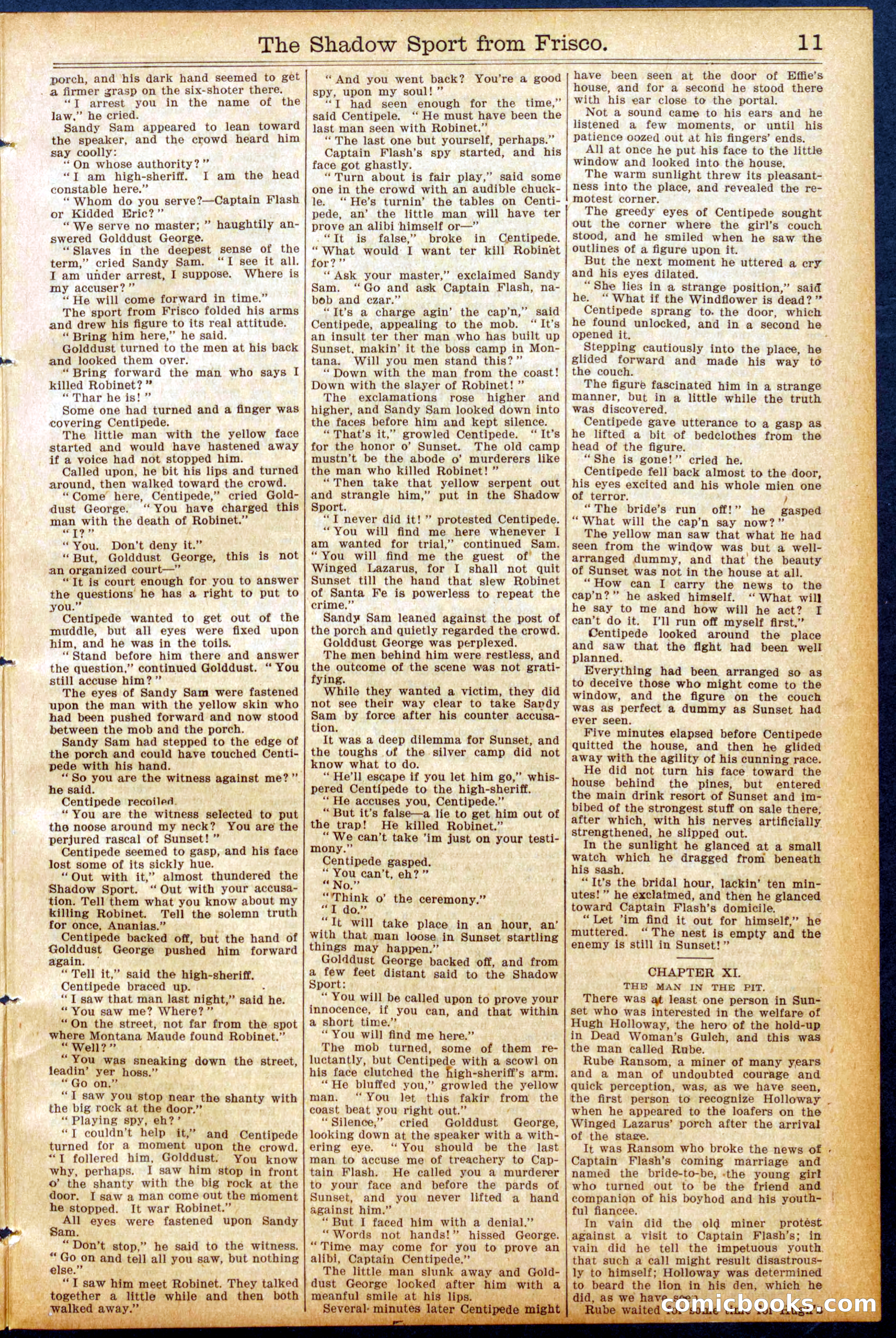 Beadle's Dime Library No. 941 — page 11 of 32