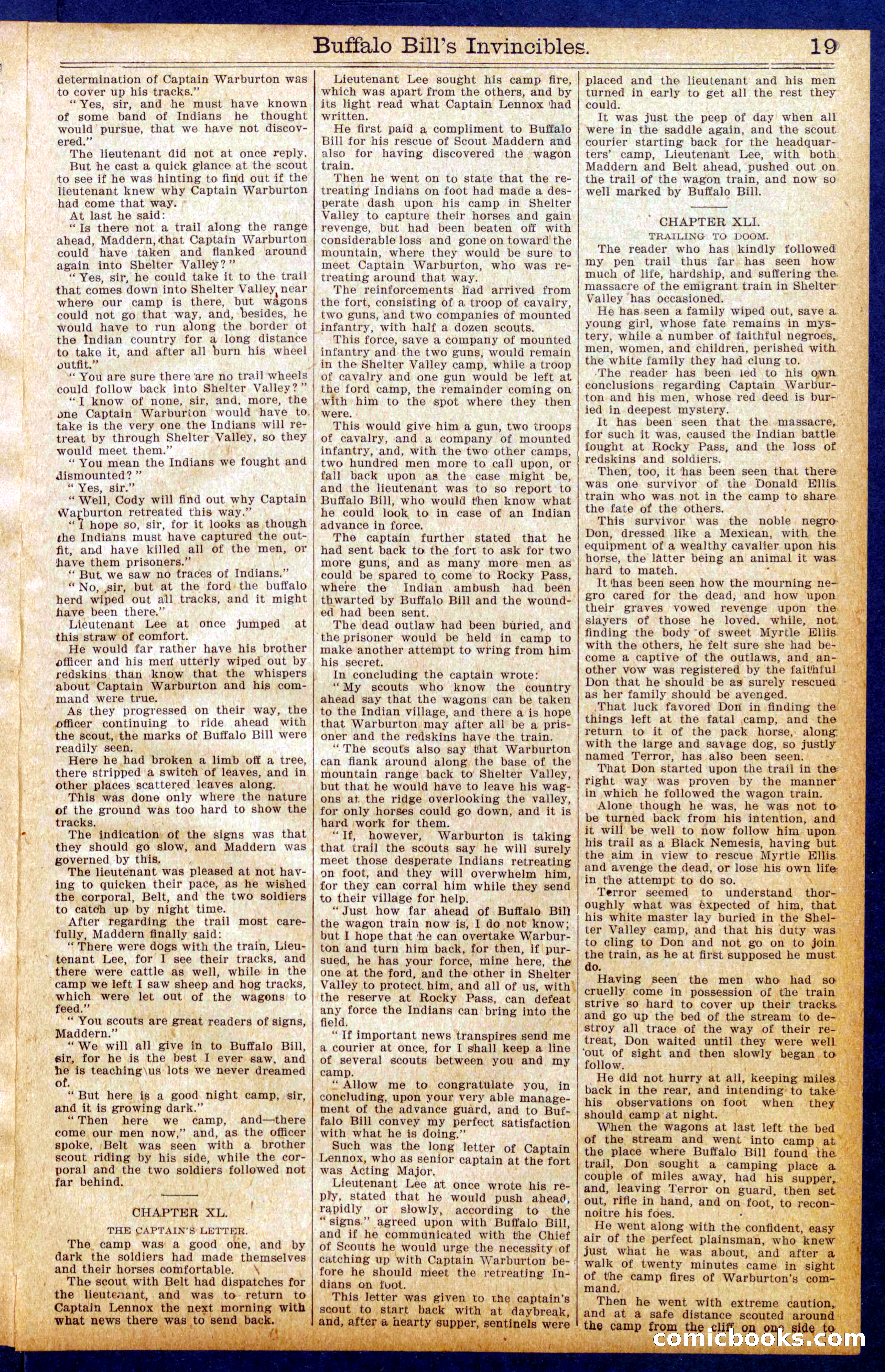 Beadle's New York Dime Library, No. 964 — page 19 of 32
