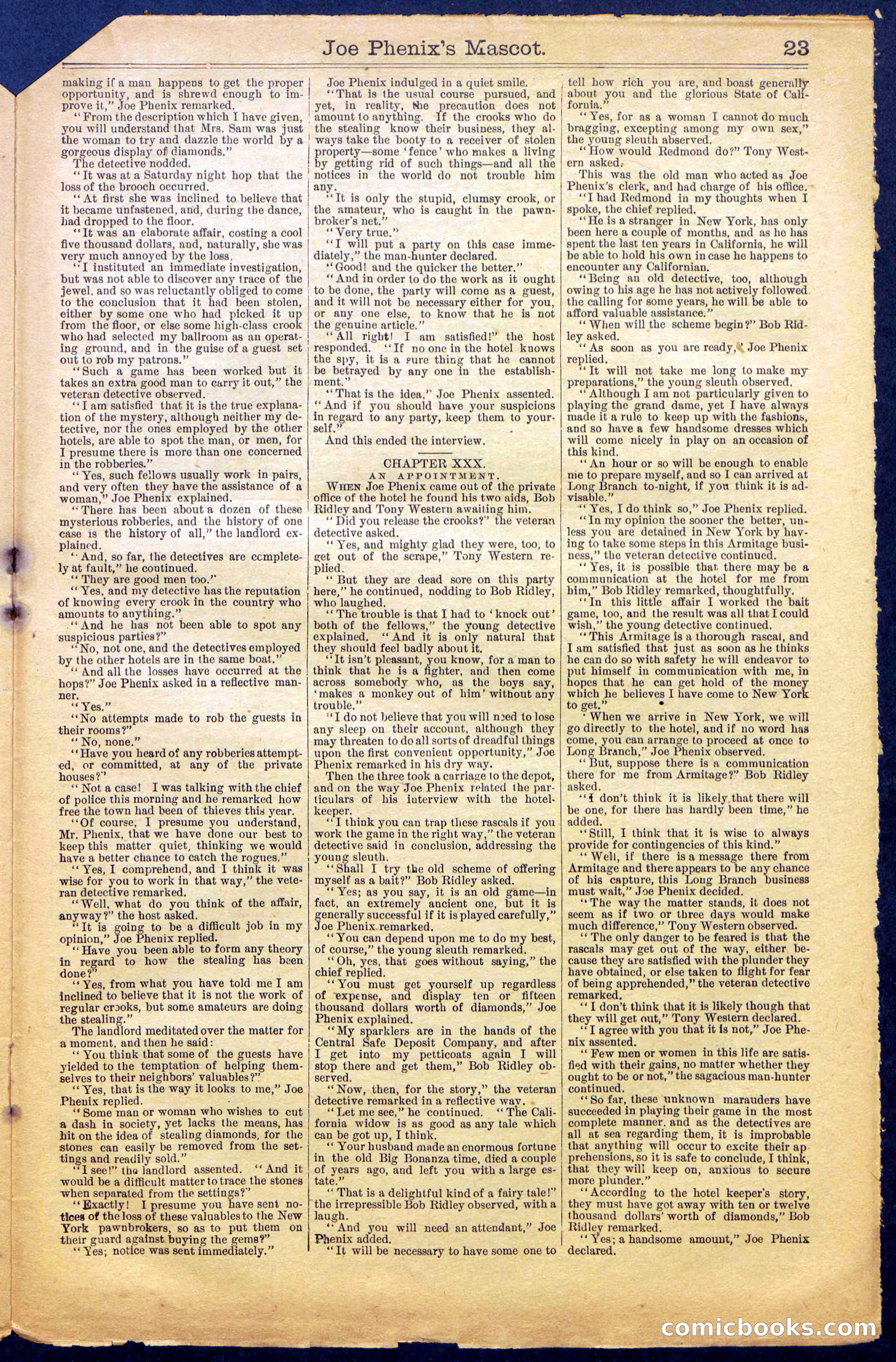 Beadle's Dime Library No. 965 — page 23 of 32
