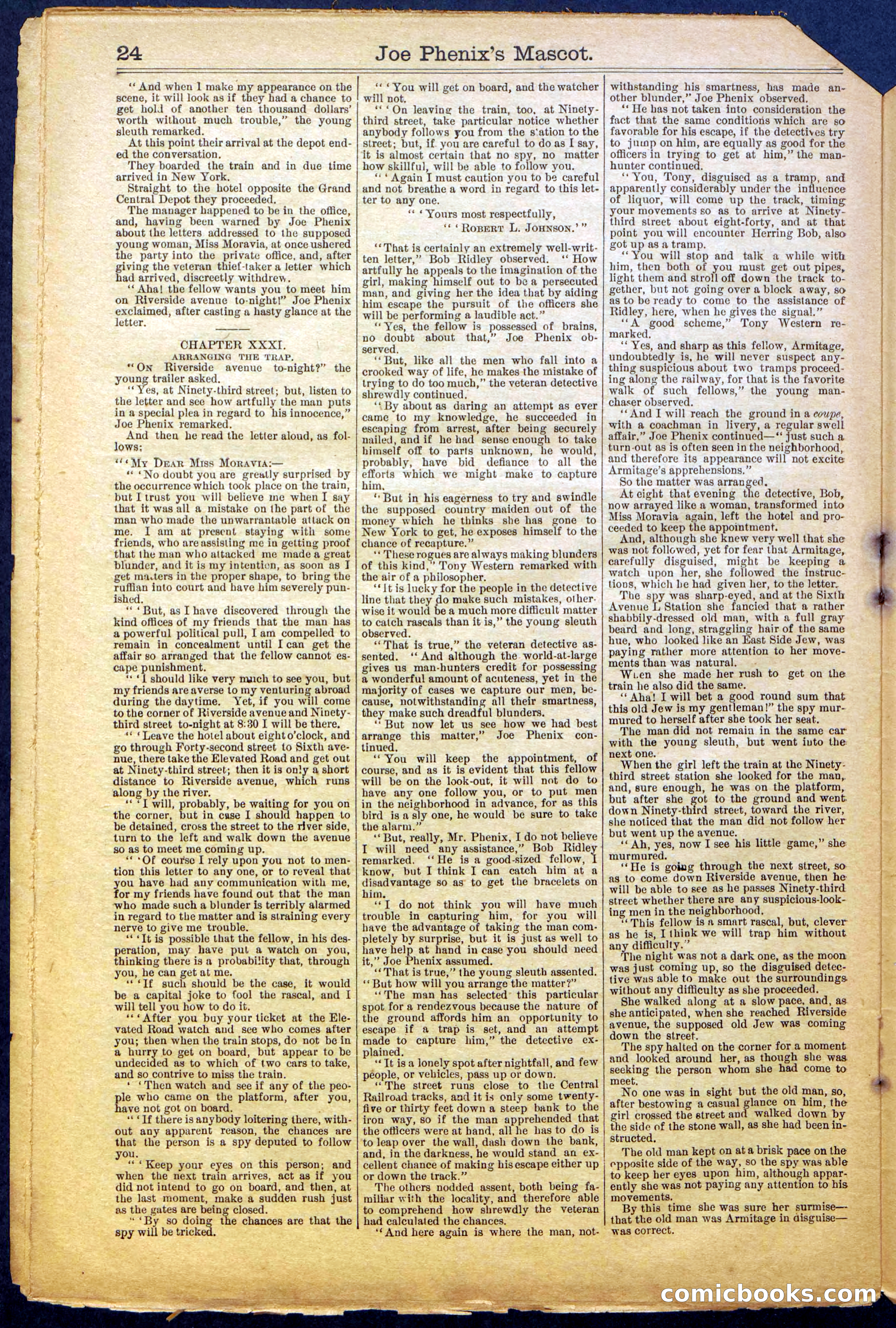 Beadle's Dime Library No. 965 — page 24 of 32