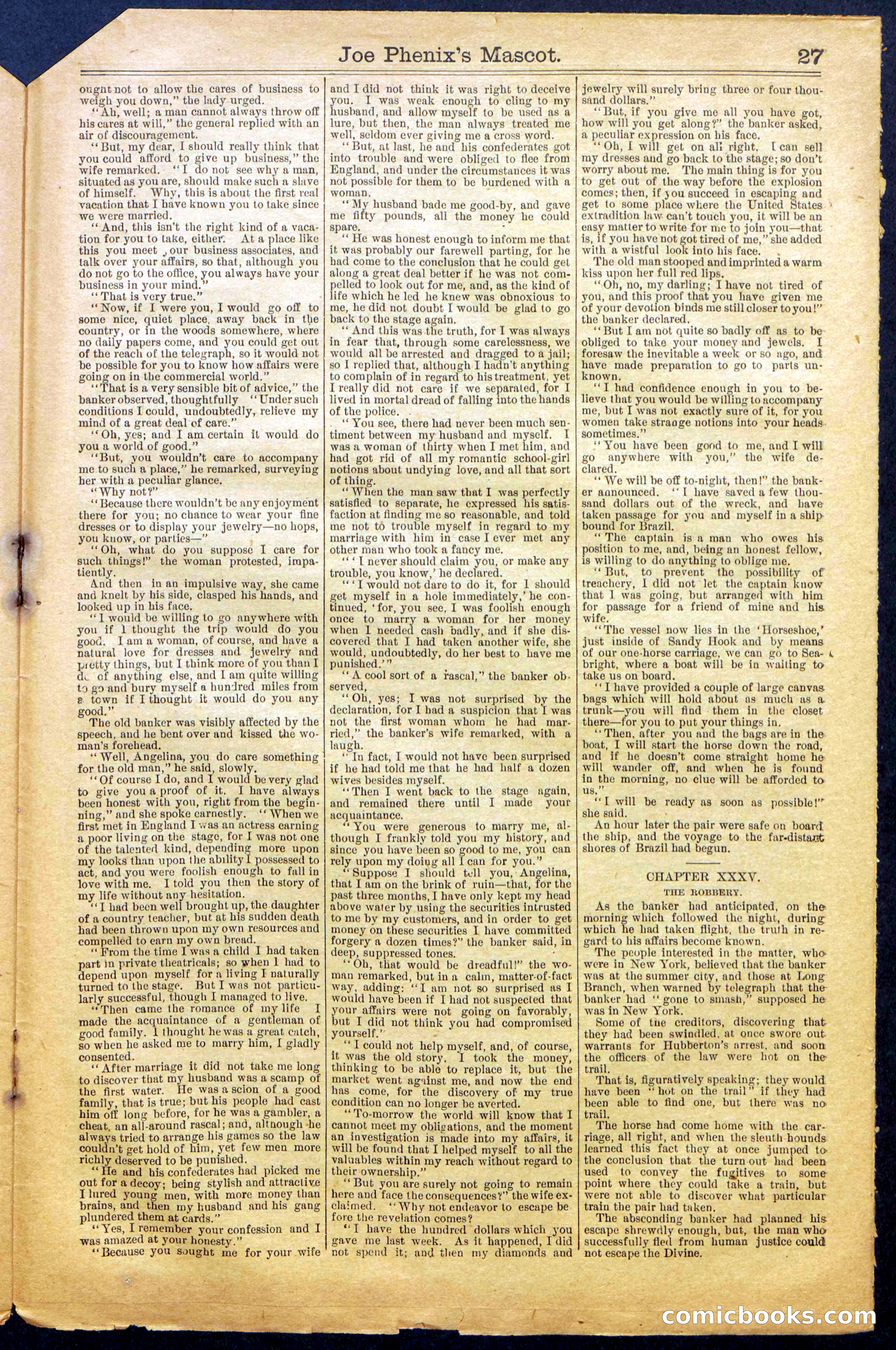 Beadle's Dime Library No. 965 — page 27 of 32
