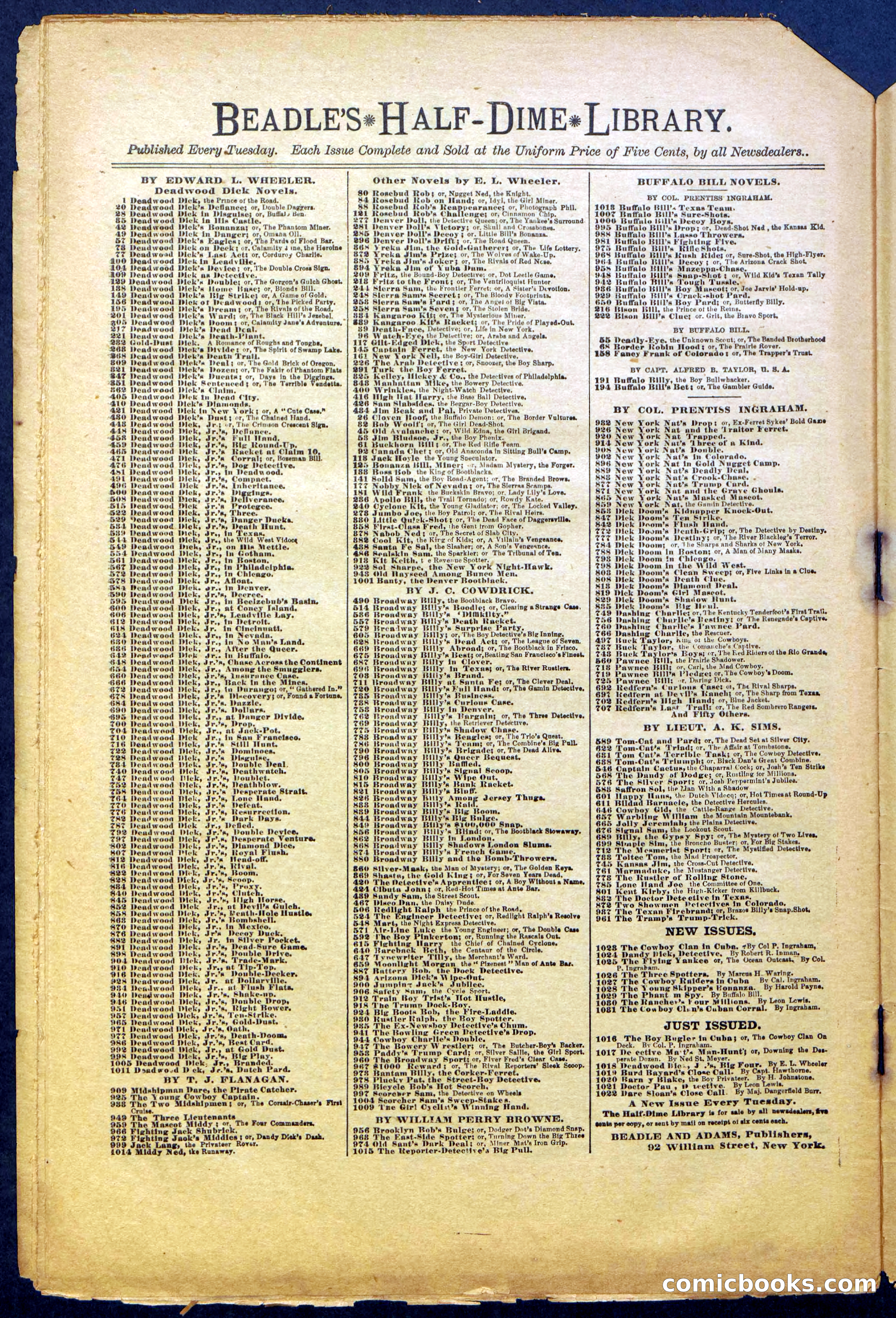 Beadle's Dime Library No. 965 — page 30 of 32