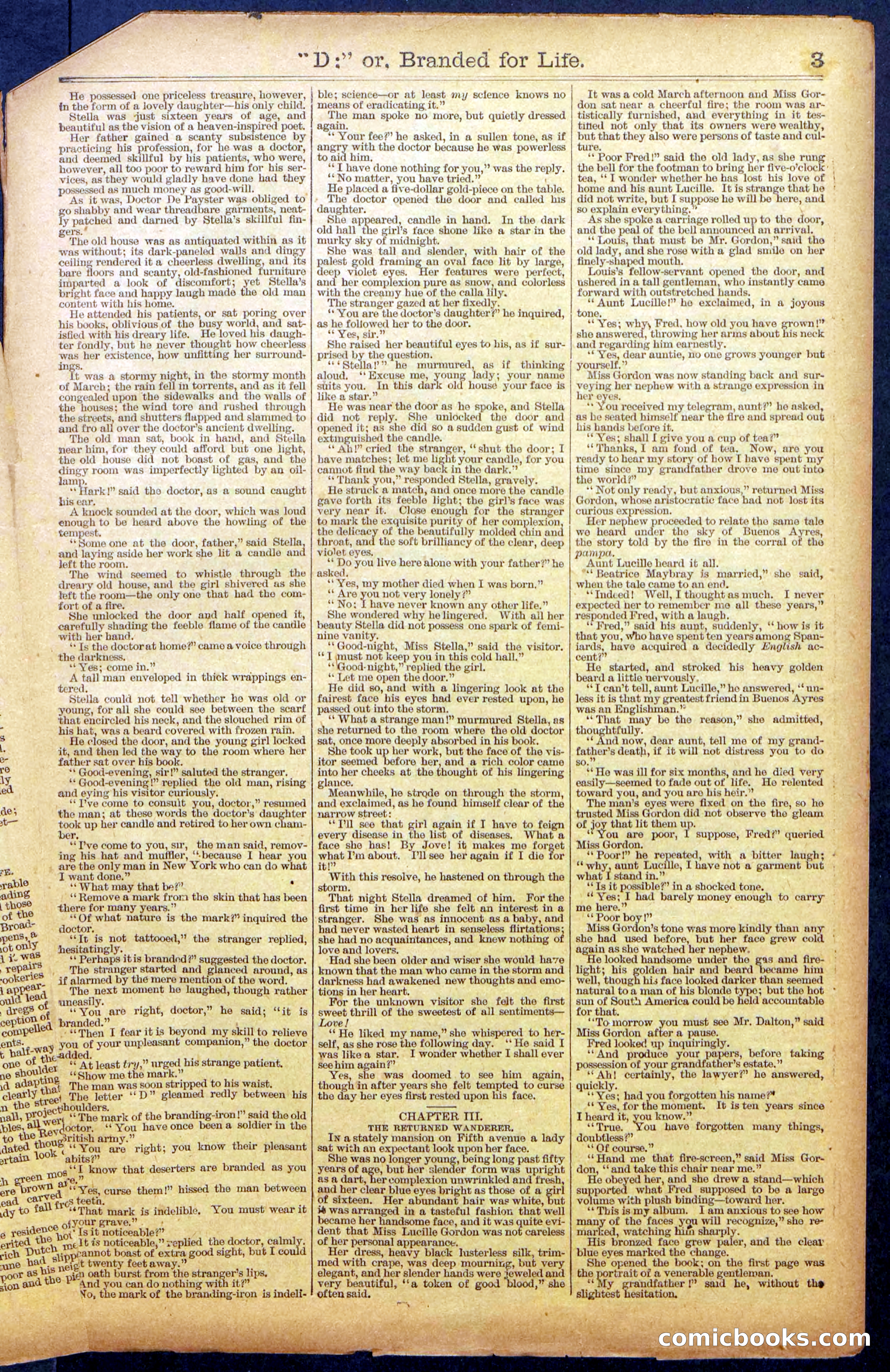 Beadle's New York Dime Library No. 971 — page 3 of 24