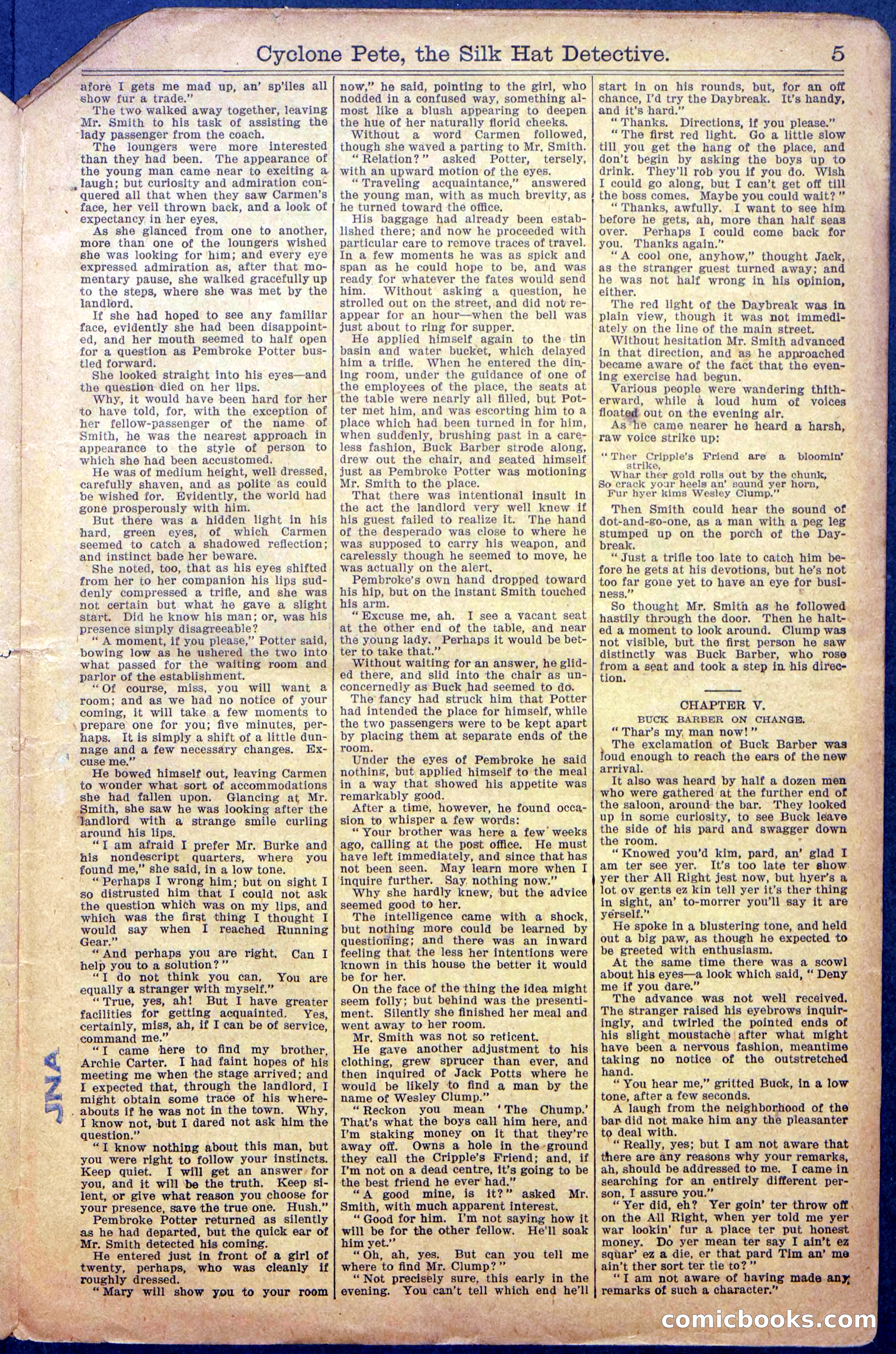 Beadle's New York Dime Library No. 977 — page 7 of 36