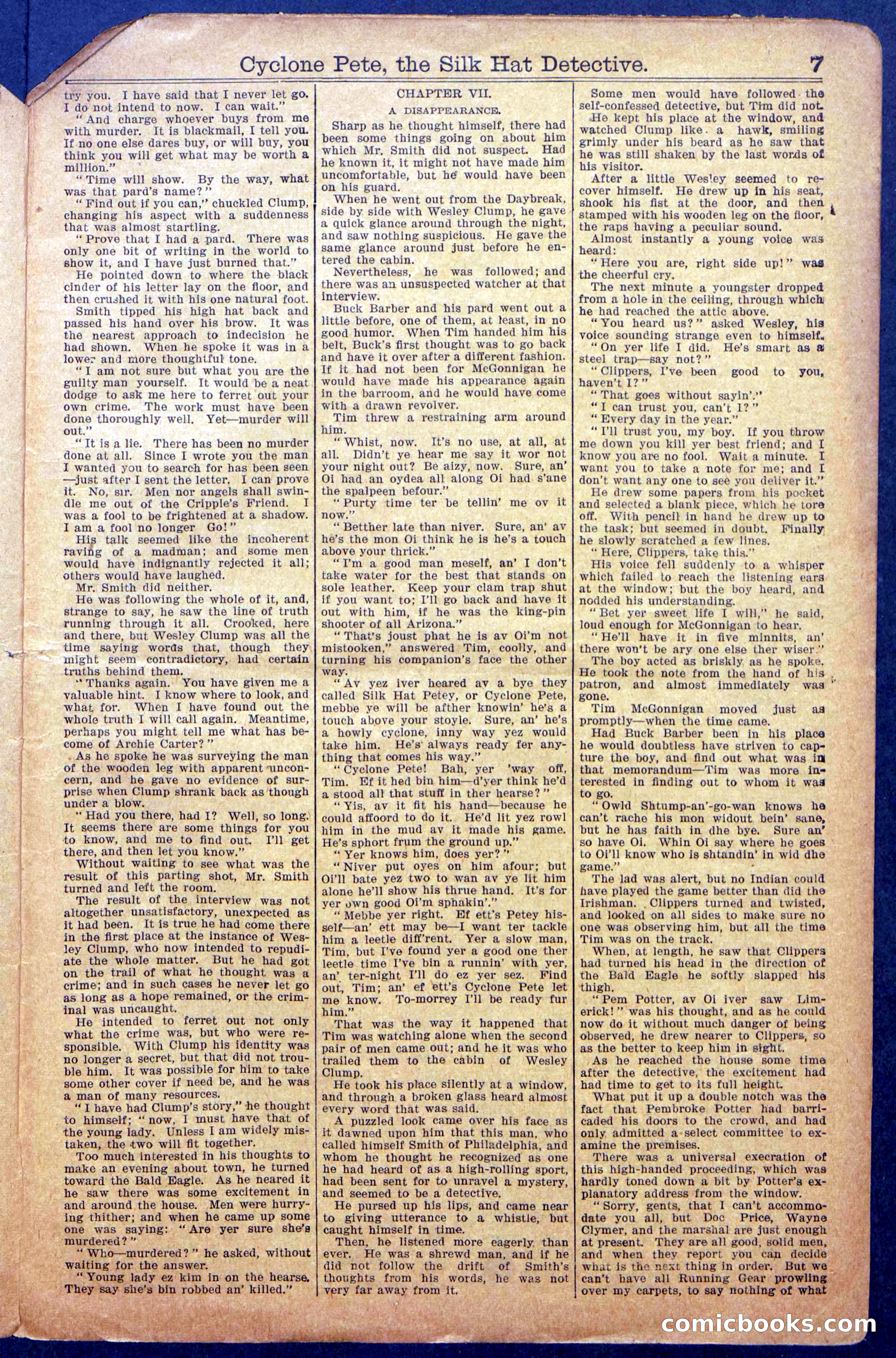 Beadle's New York Dime Library No. 977 — page 9 of 36